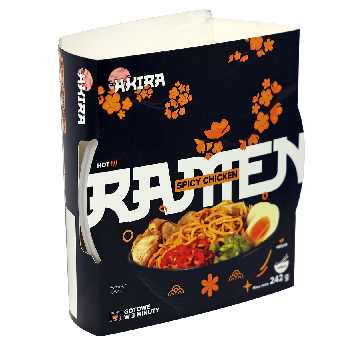 Akira Zupa Instant Ramen Bowl Chicken Fire 242G