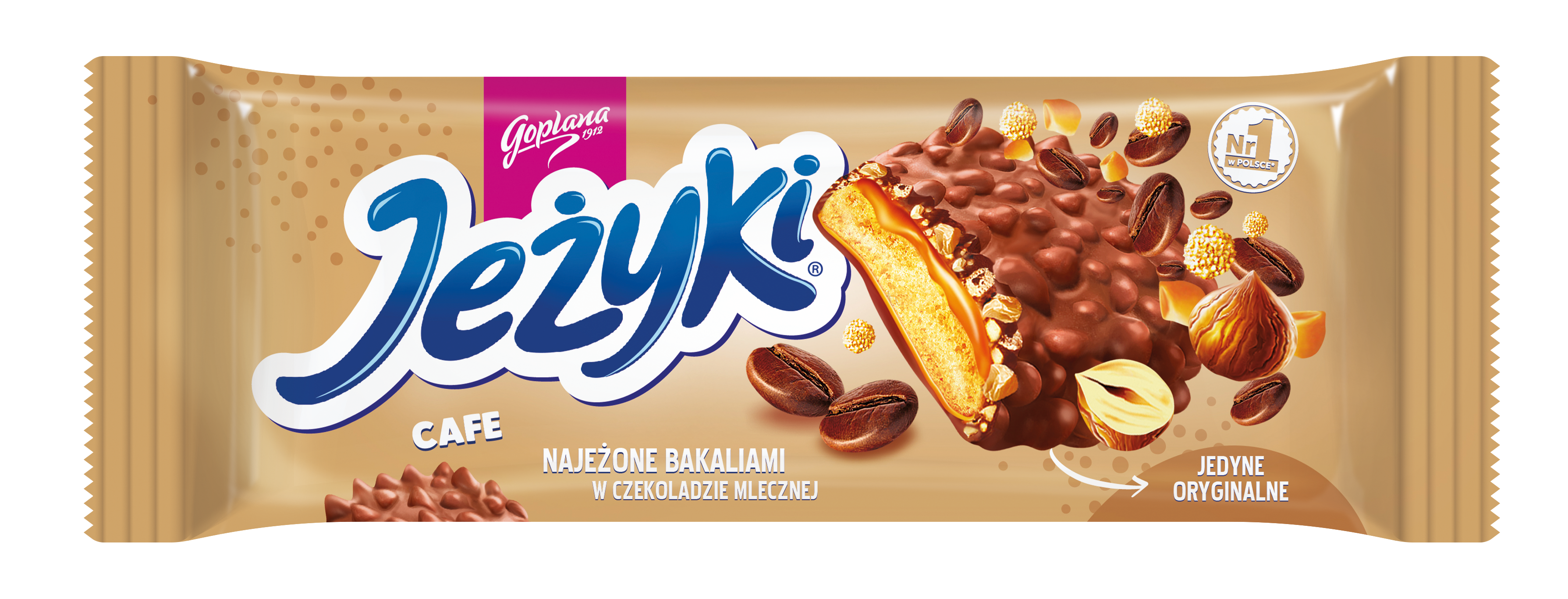 Jeżyki Cafe Ciastka W Czekoladzie Mlecznej 140 G