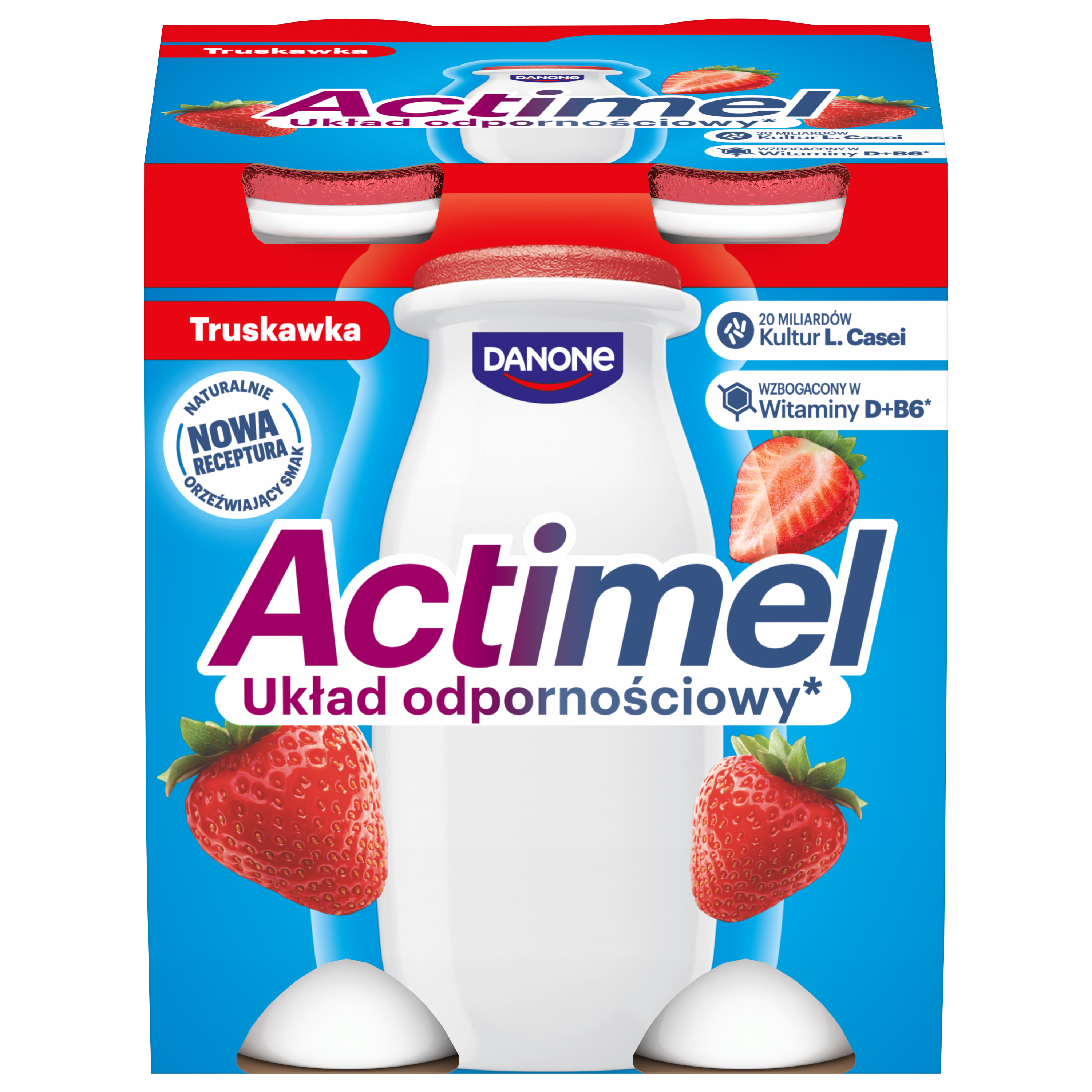 Actimel Truskawka 4X100G