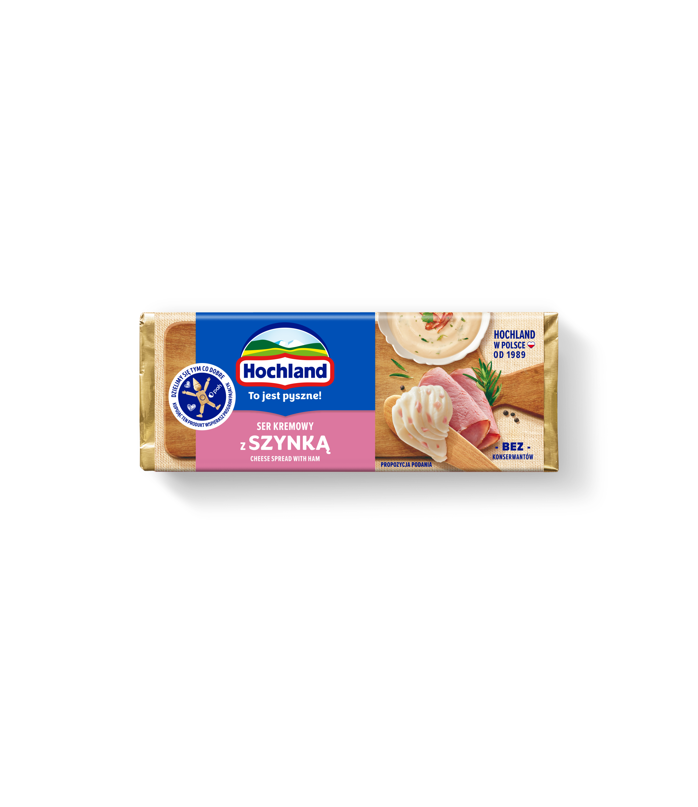 Hochland Z Szynką. Ser Kremowy Topiony W Bloczku. 90 G