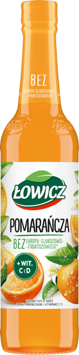 Łowicz Suplement Diety Syrop O Smaku Pomarańczowym 400 Ml