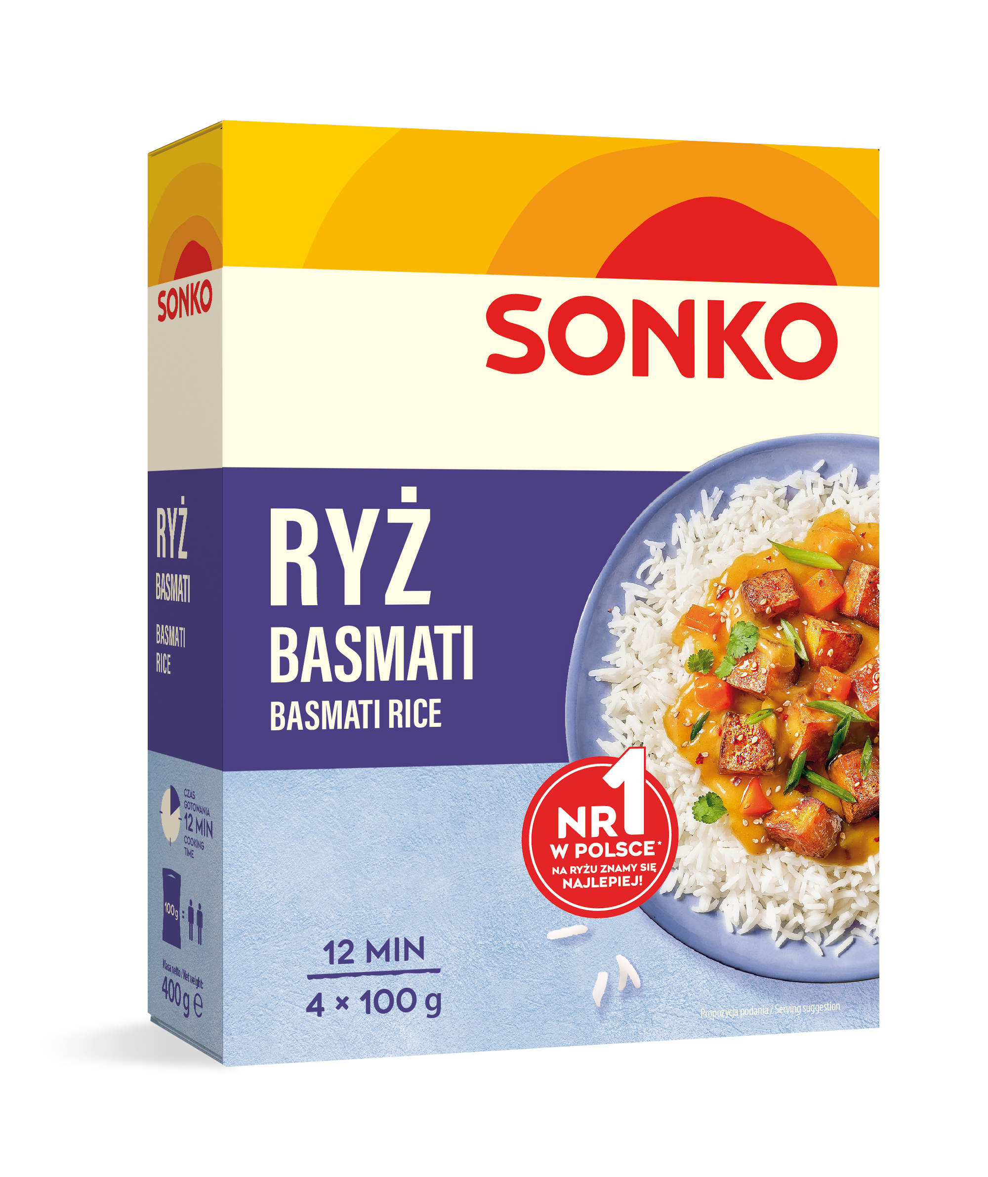 Sonko Ryż Basmati 4 X 100 G