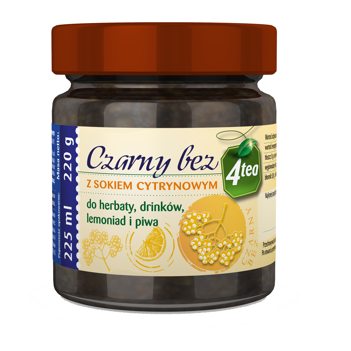 Czarny Bez Z Sokiem Cytrynowym 225 Ml 4Tea