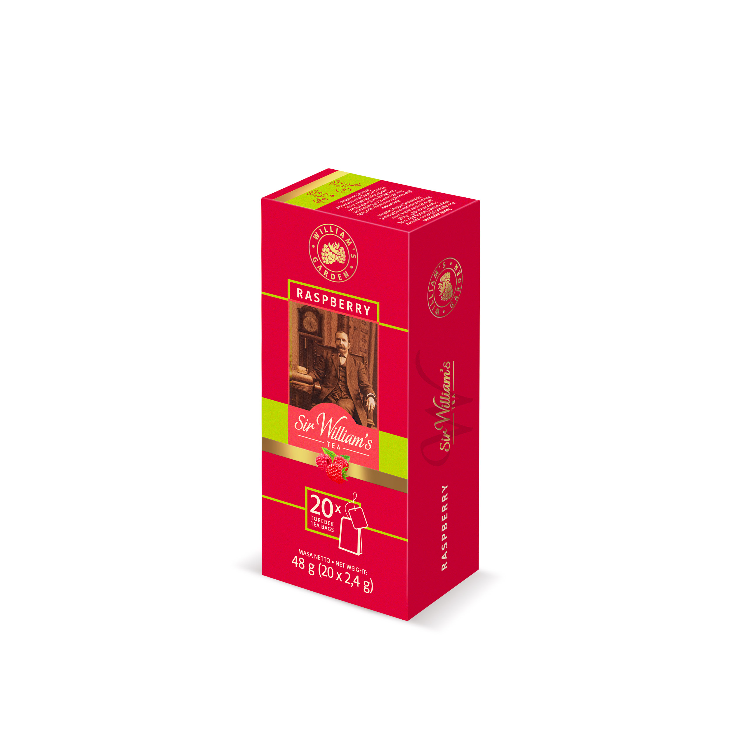 Herbata Sir William'S Tea Raspberry 20 Szt. X2,4G