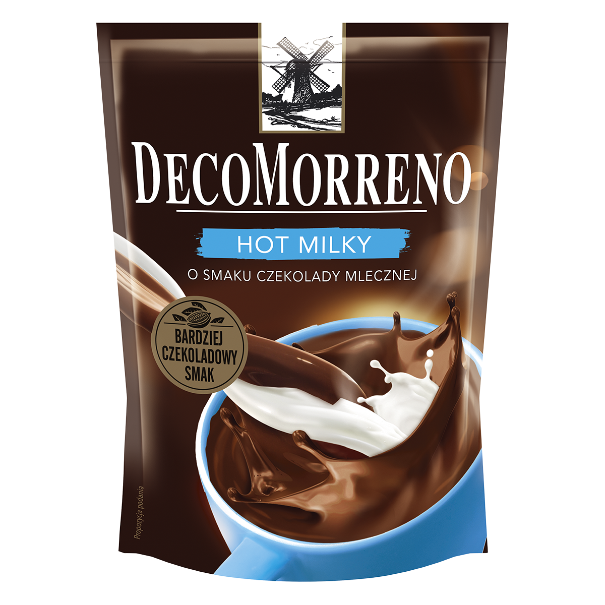 Decomorreno La Festa Chocolatta Hot Milky Napój Instant O Smaku Czekolady Mlecznej 150 G