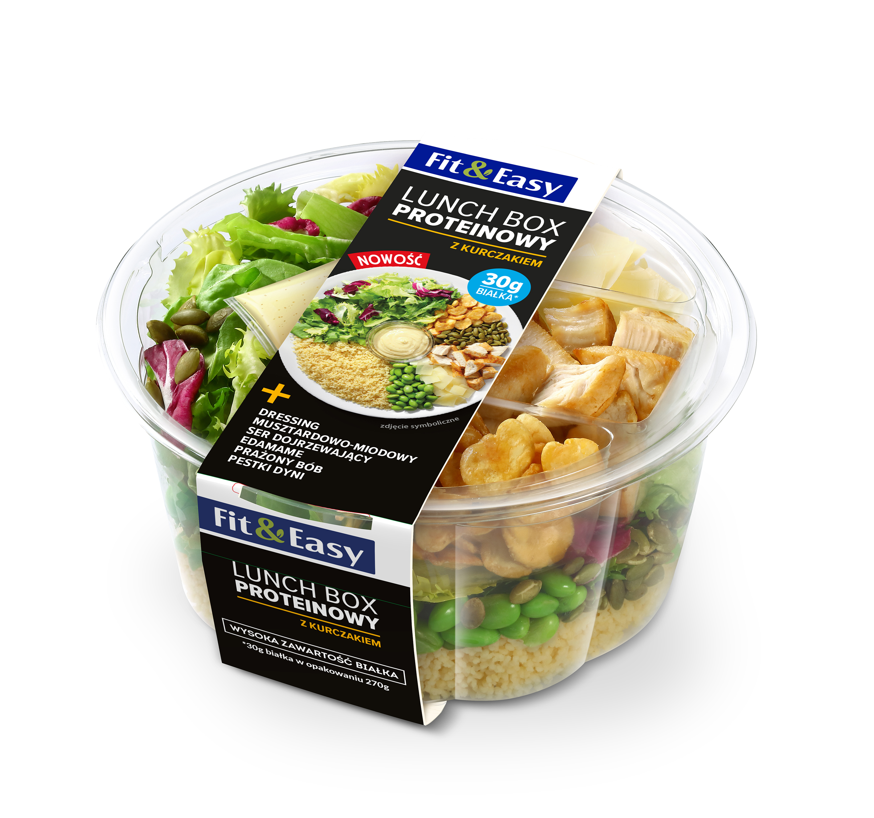 Lunch Box Proteinowy Z Kurczakiem Polska 270G Fit&Easy