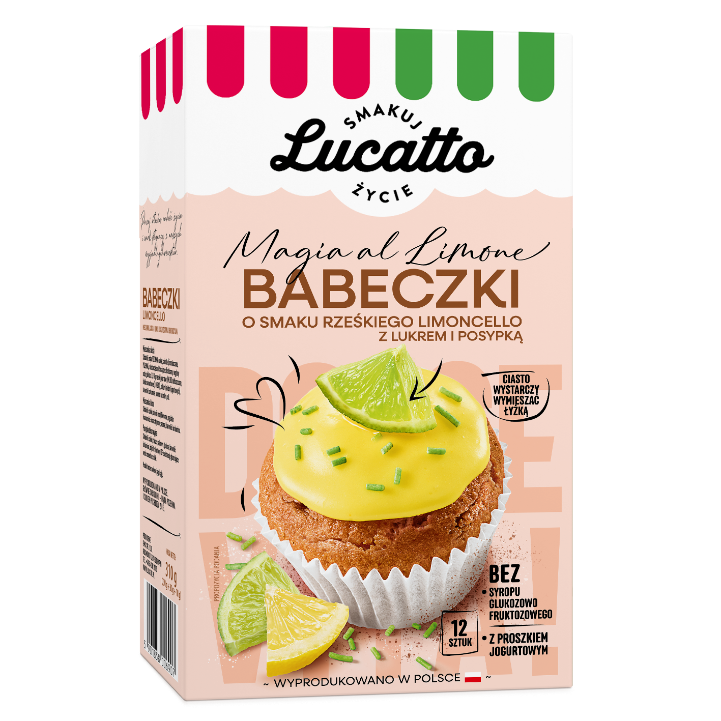 Babeczki Limoncello Z Lukrem I Posypką Lucatto 310G