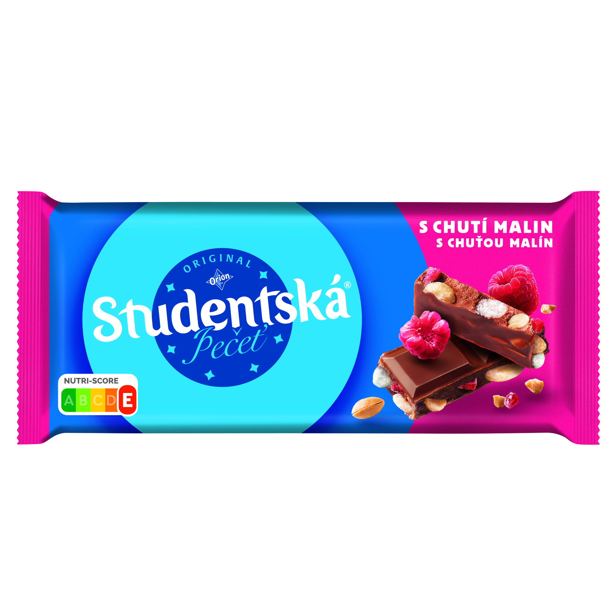 Orion Studentska Czekolada Mleczna Malina 170G