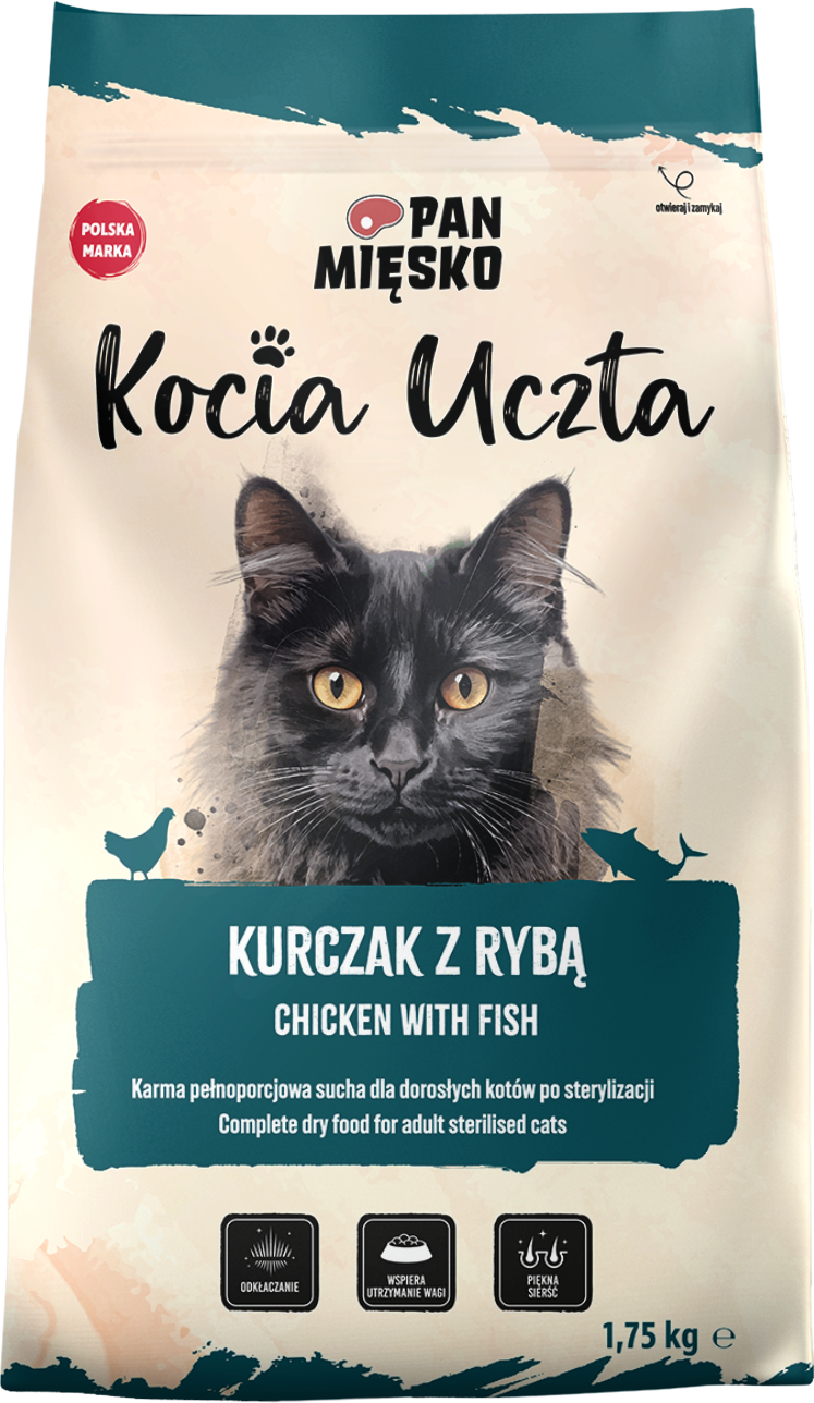 Pan Mięsko Kocia Uczta Kurczak Z Rybą 1,75 Kg