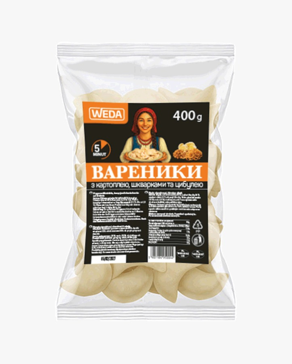 Weda Pierogi Z Ziemniakami, Skwarkami I Cebulą 400 G