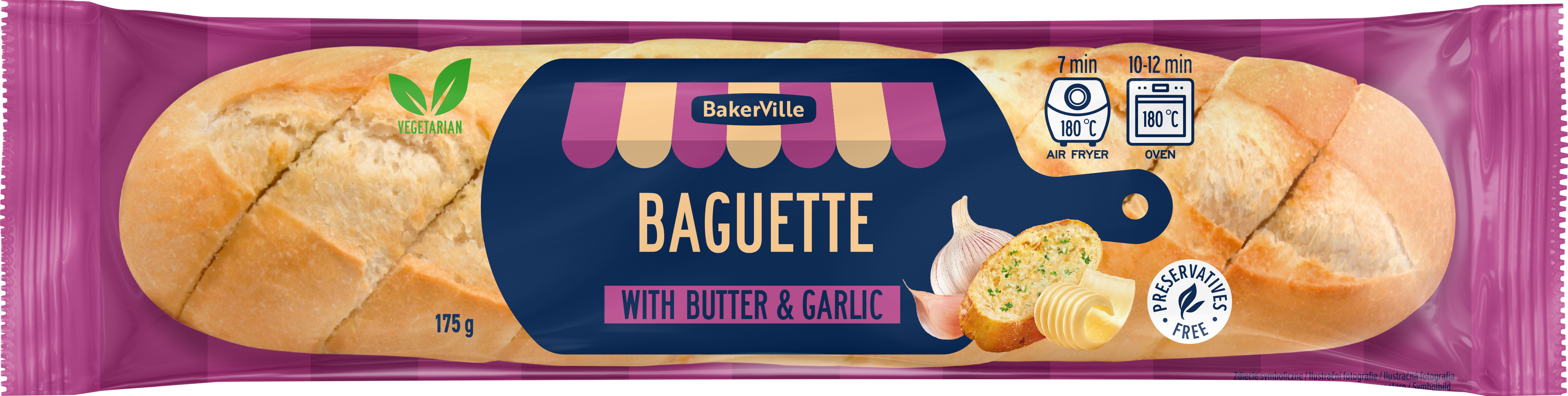 Bakerville Bagietka Z Masłem I Czosnkiem 175 G