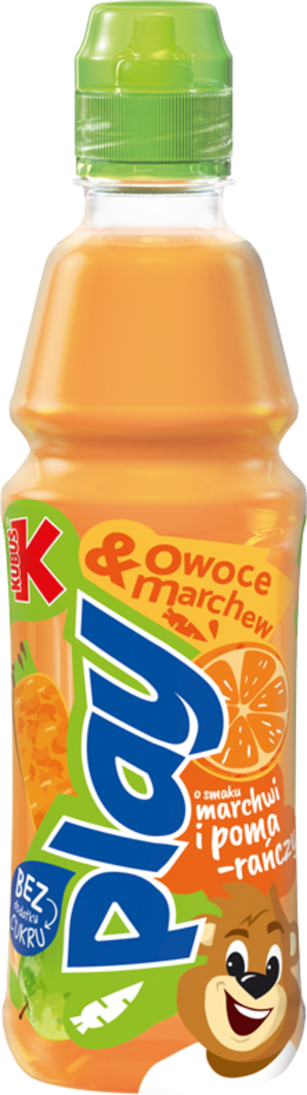 Kubuś Play! Napój Z Marchwi I Owoców Marchew Jabłko Pomarańcza 400 Ml