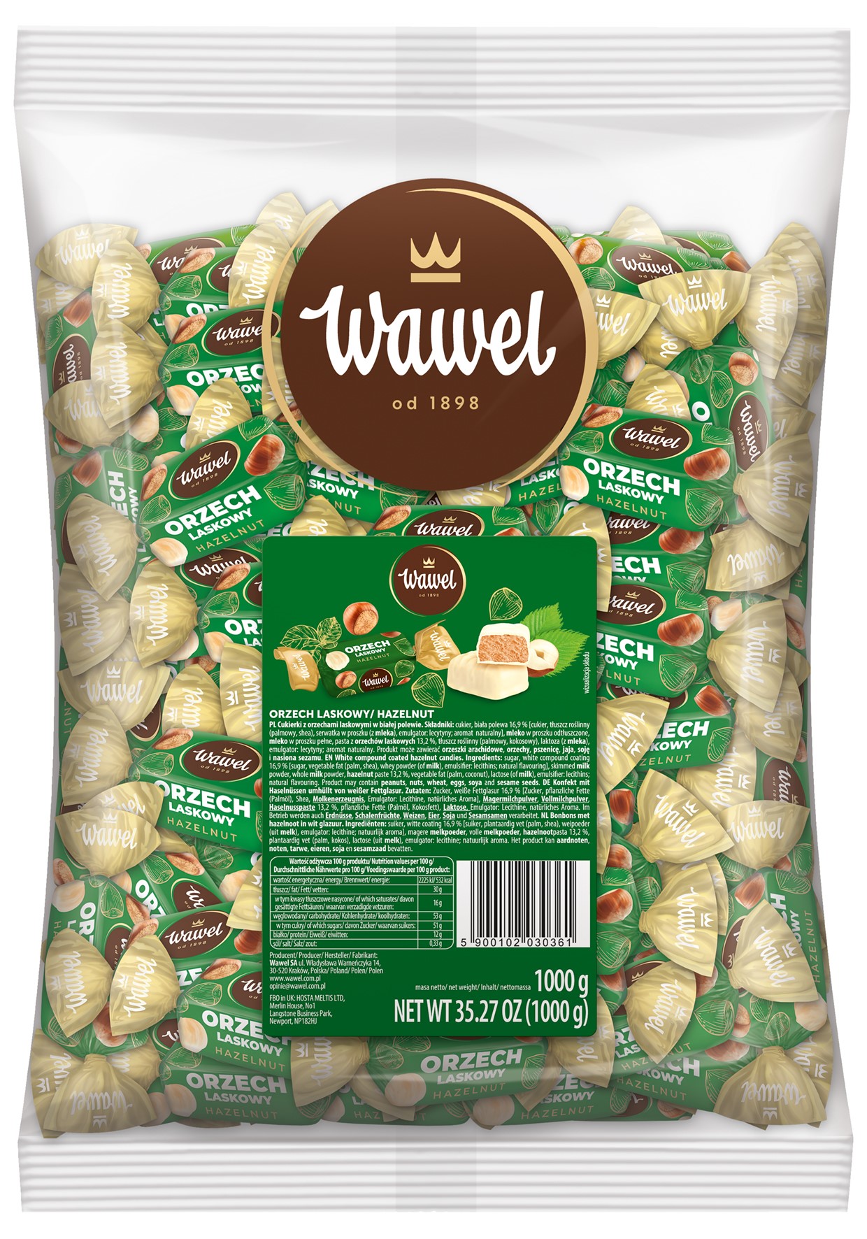 Wawel Orzech Laskowy 1Kg