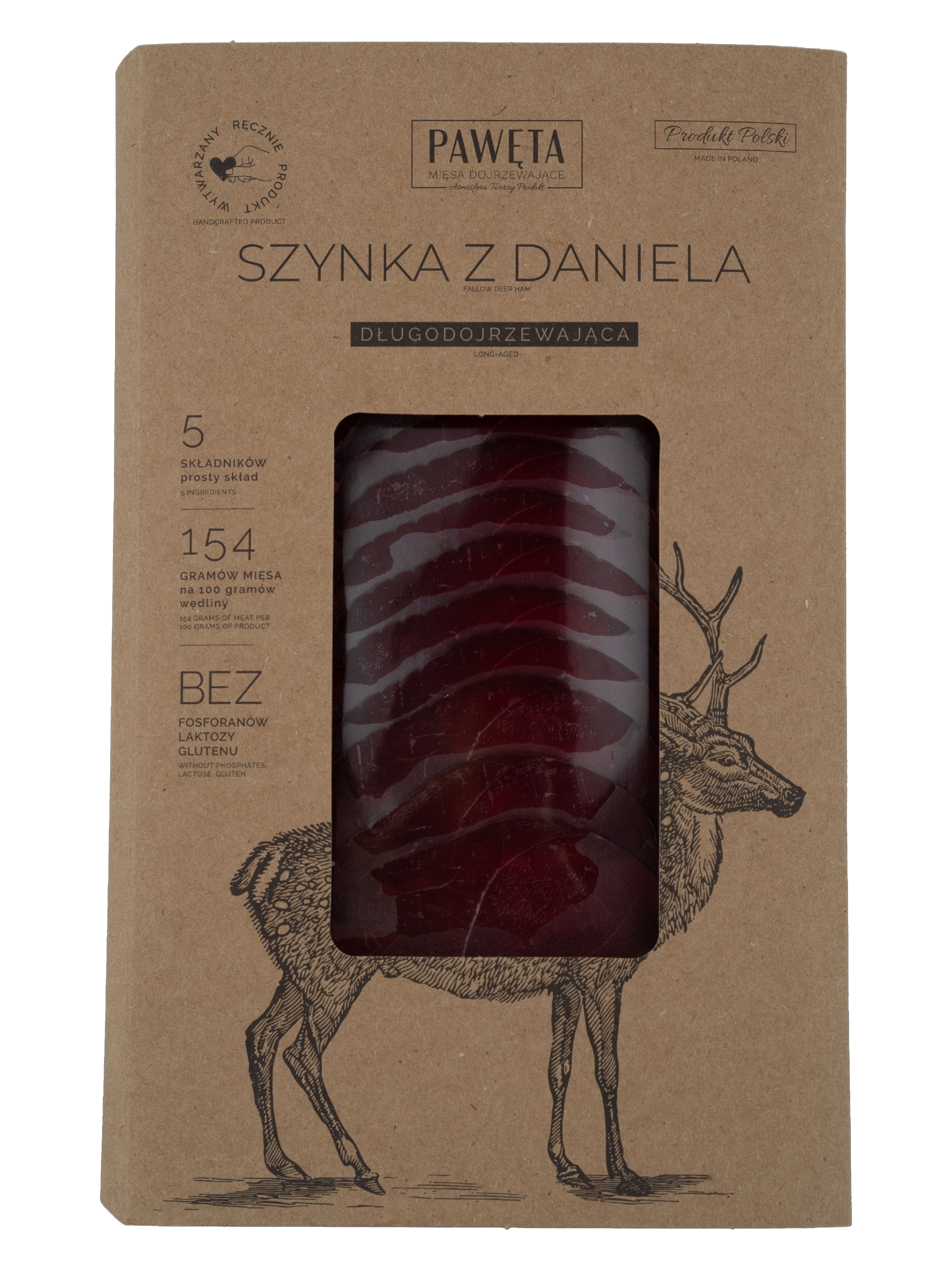 Pawęta Szynka Z Daniela Dojrzewająca Plastry 65 G
