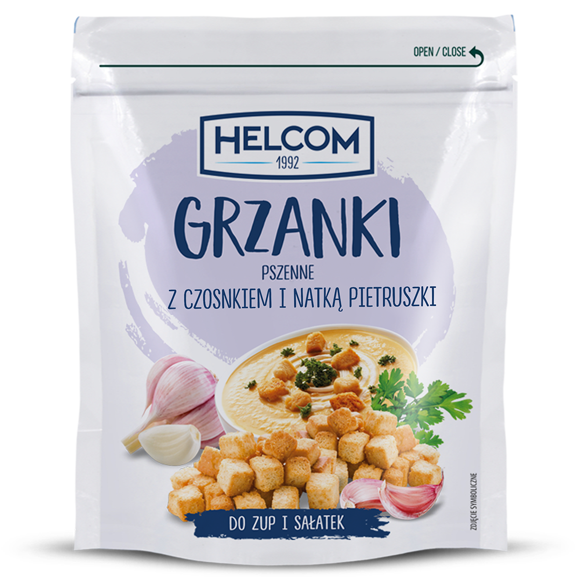 Grzanki Pszenne Z Czosnkiem I Natką Pietruszki 100 G Helcom
