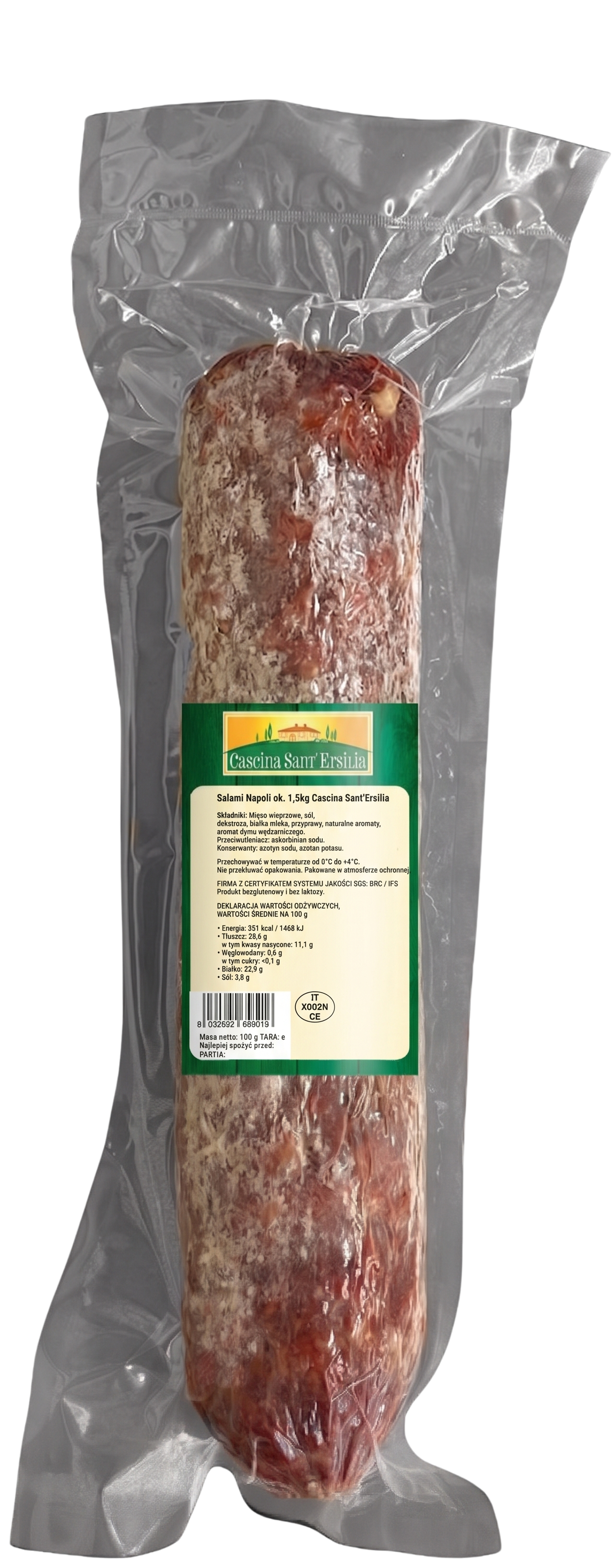 Salami Napoli Ok. 1,5 Kg Cascina Sant'Ersilia