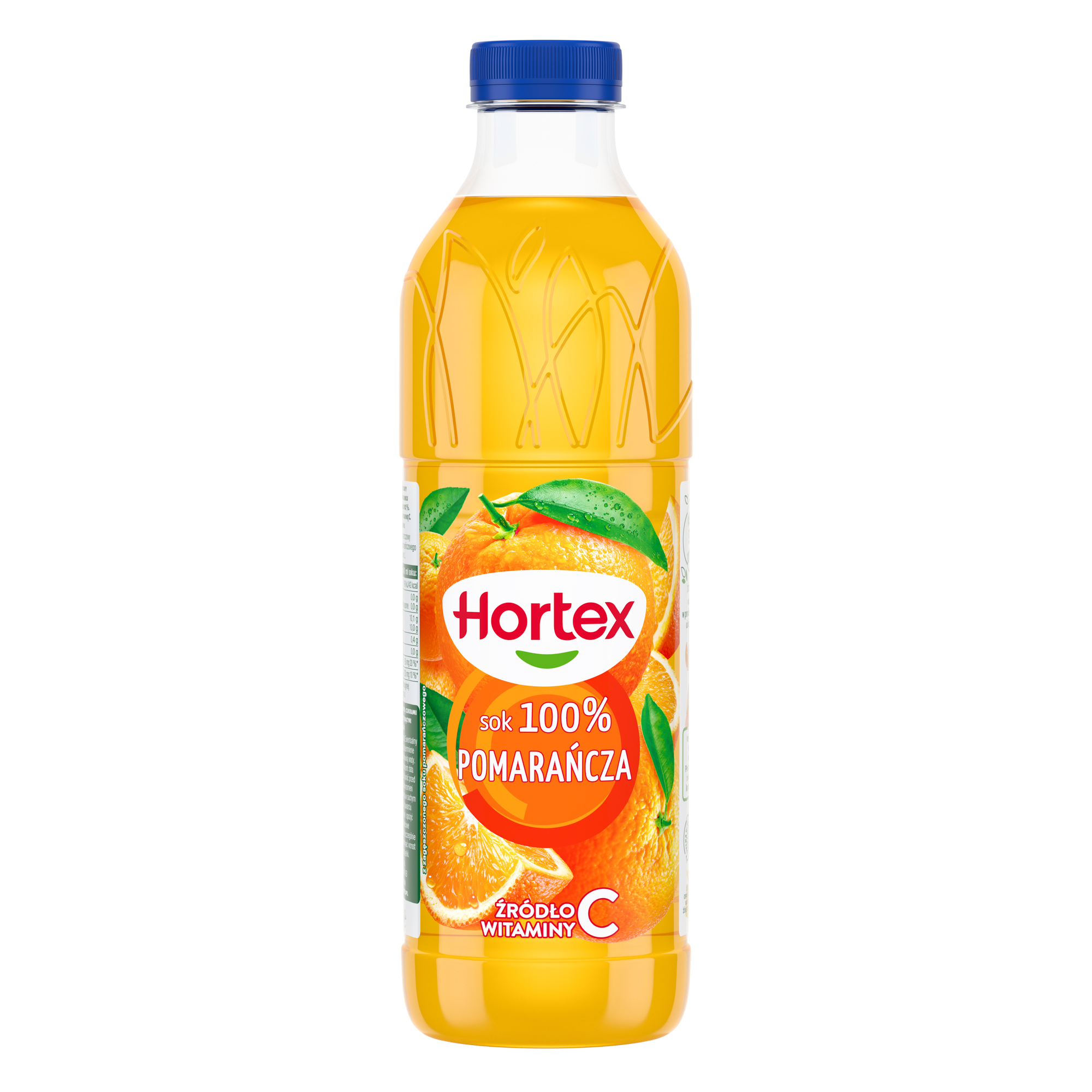 Hortex Sok 100% Pomarańcza Butelka Apet 1 L Kaucja