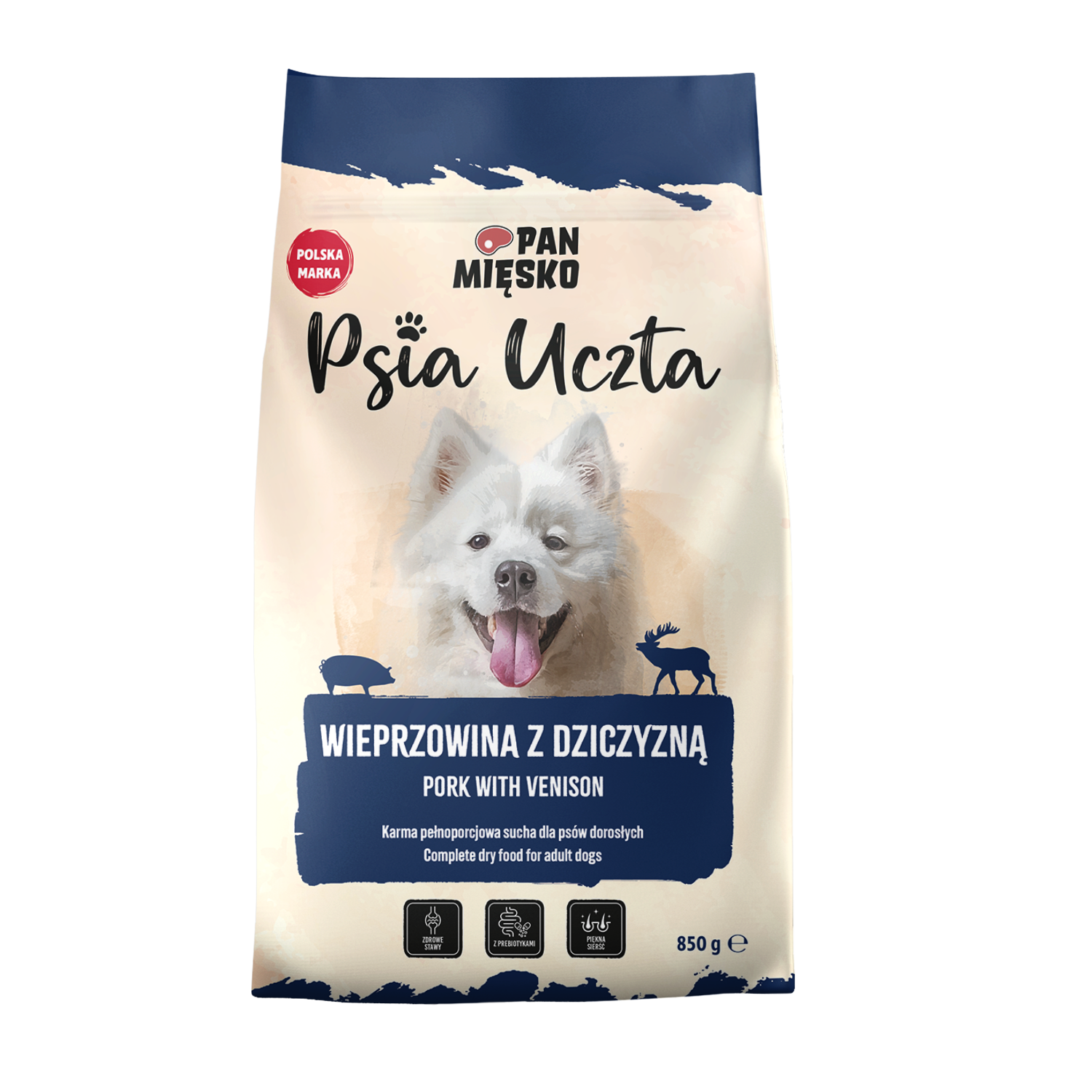 Pan Mięsko Psia Uczta Wieprzowina Z Dziczyzną 850G