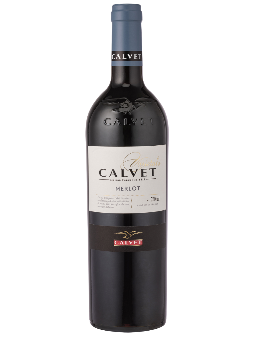 Wino Gronowe, Spokojne, Wytrawne Calvet Varietals Merlot Vis 0,75L 14%