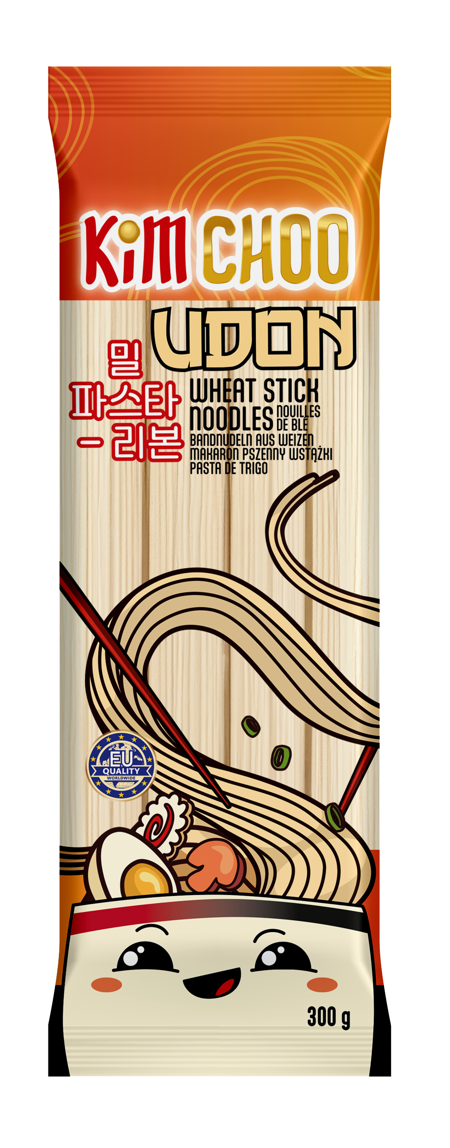 Kimchoo - Makaron Pszenny Wstążki Udon 300 G/48