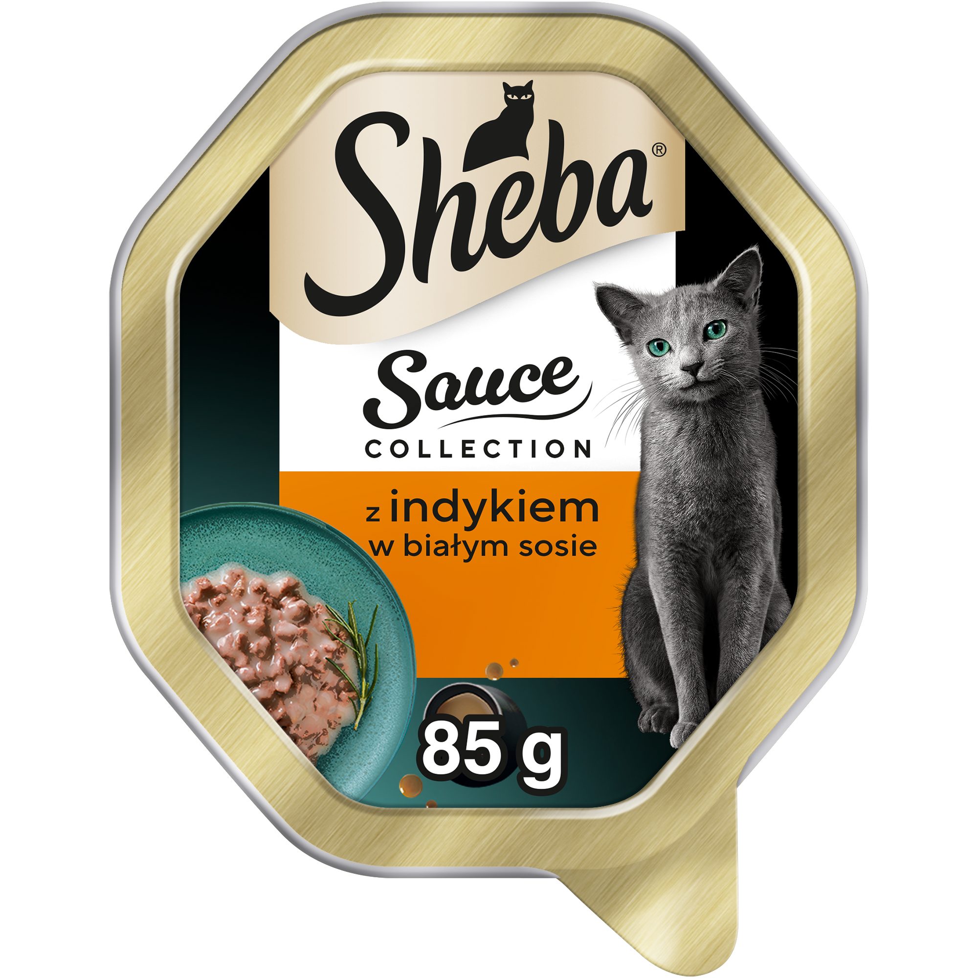 Sheba Sauce Collection Karma Z Indykiem W Białym Sosie 85 G