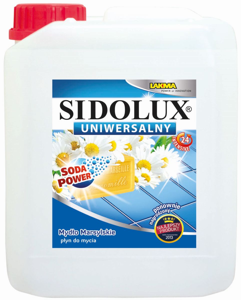 Sidolux Płyn Do Mycia Podłóg Uniwersalny- Mydło Marsylskie 5 L