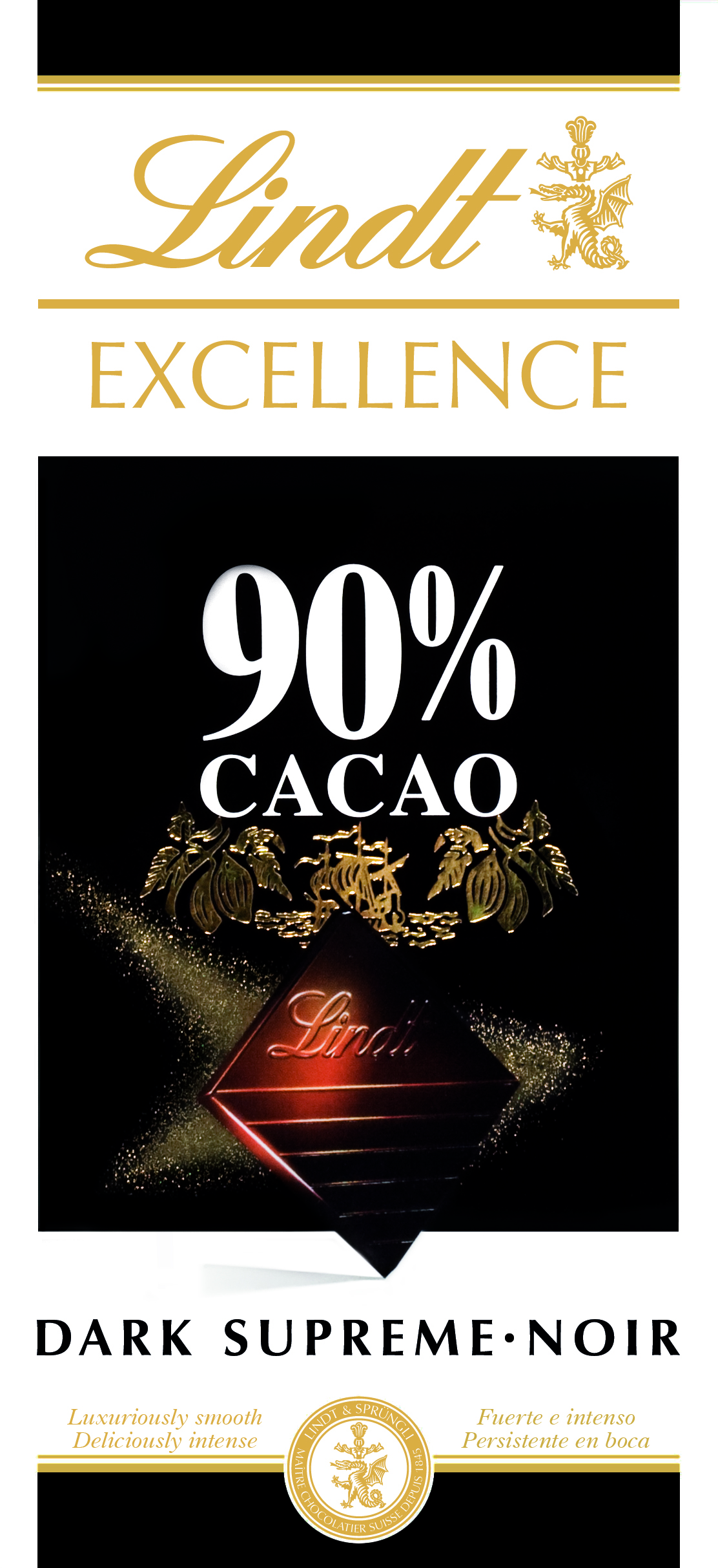 Lindt Excellence 90% Cocoa 100G