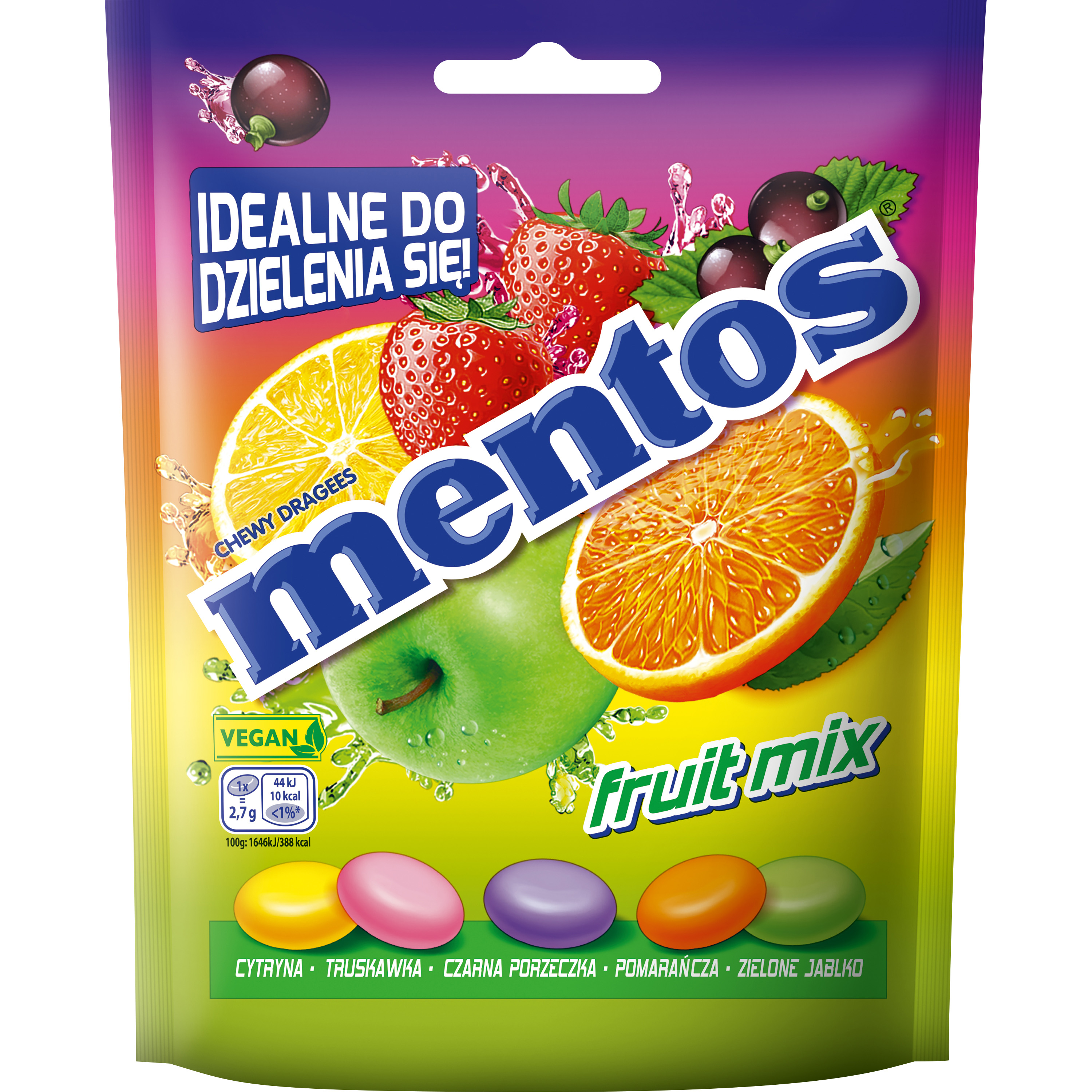 Mentos Fruit Mix Bag 140G