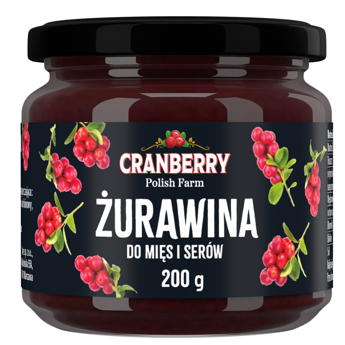 Cranberry Polish Farm Żurawina Do Mięs I Serów 200G