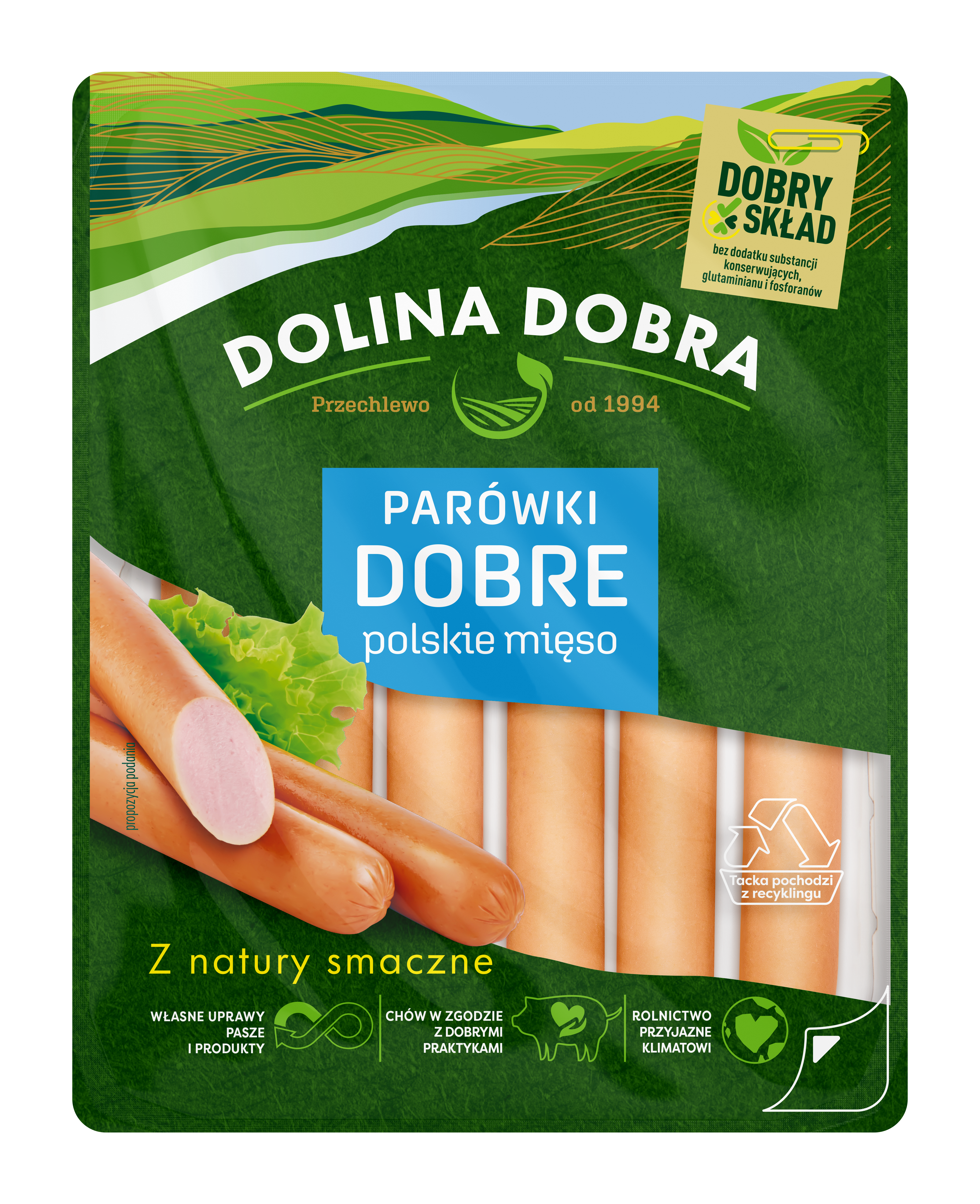 Parówki Dobre Polskie Mięso 200G Dolina Dobra