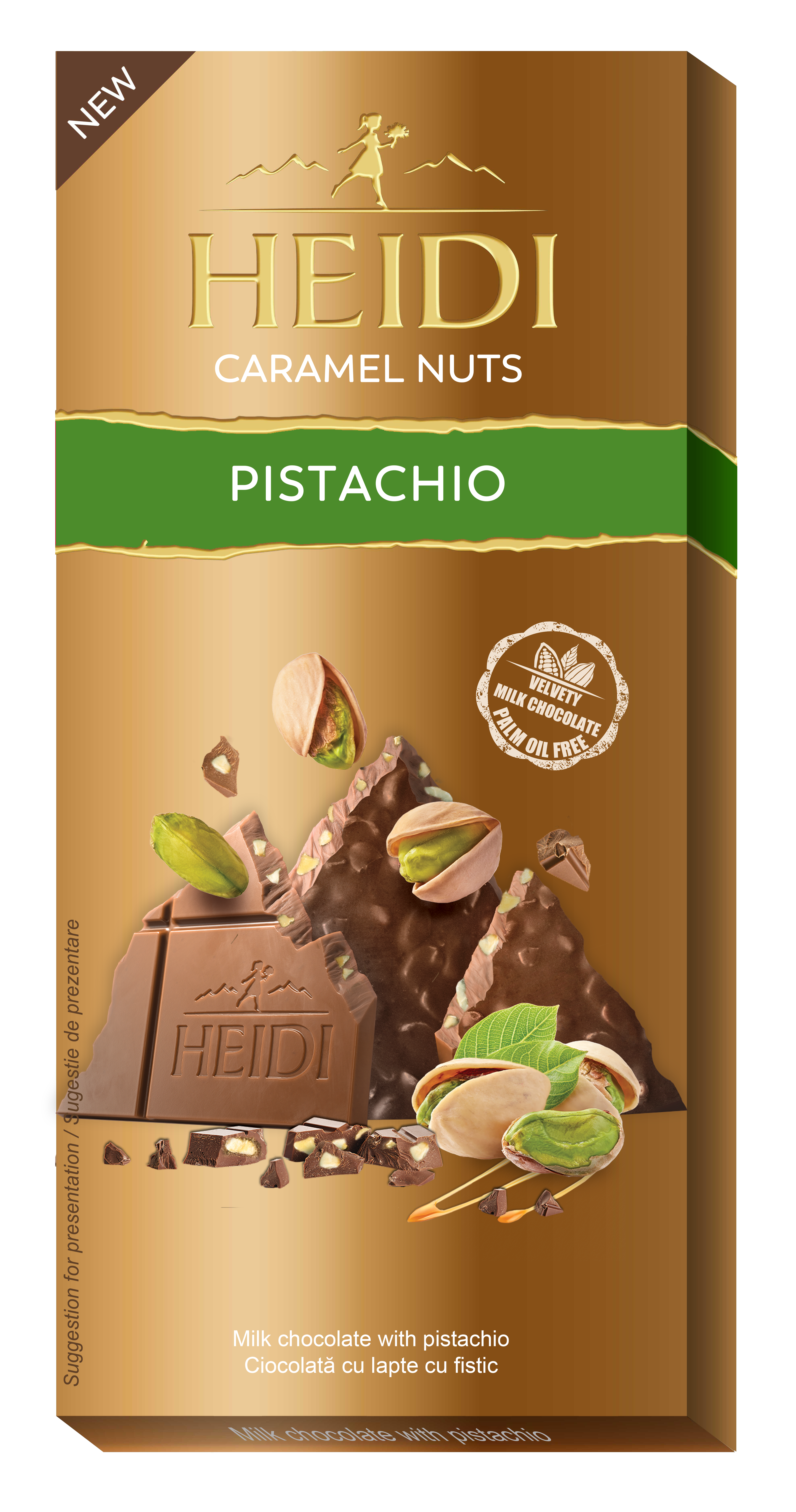 Heidi Caramel Nuts Pistachio 80G