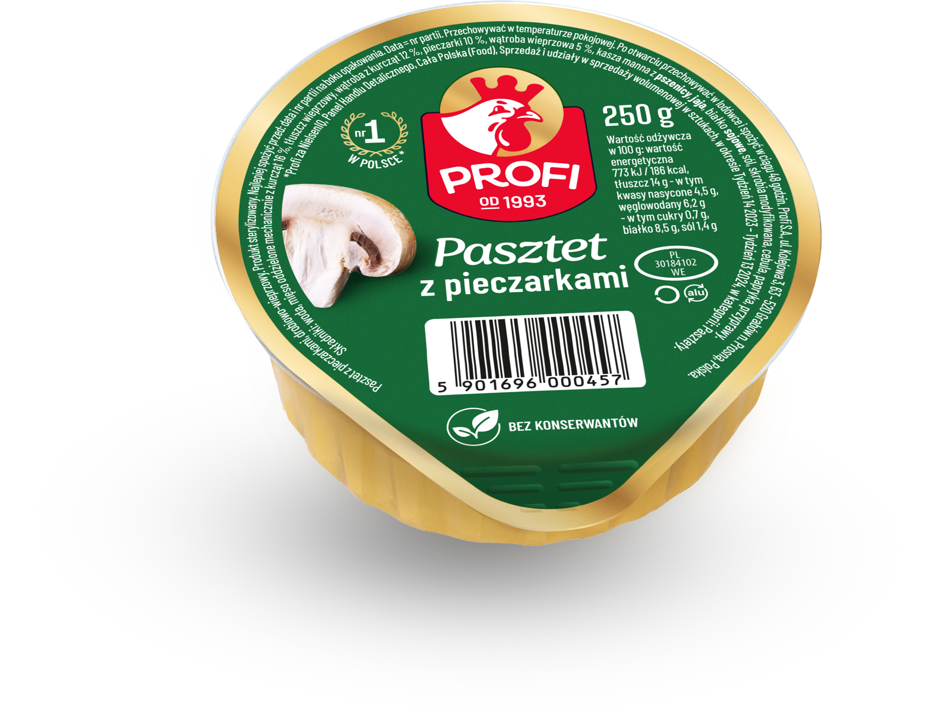 Profi Pasztet Z Pieczarkami 250G