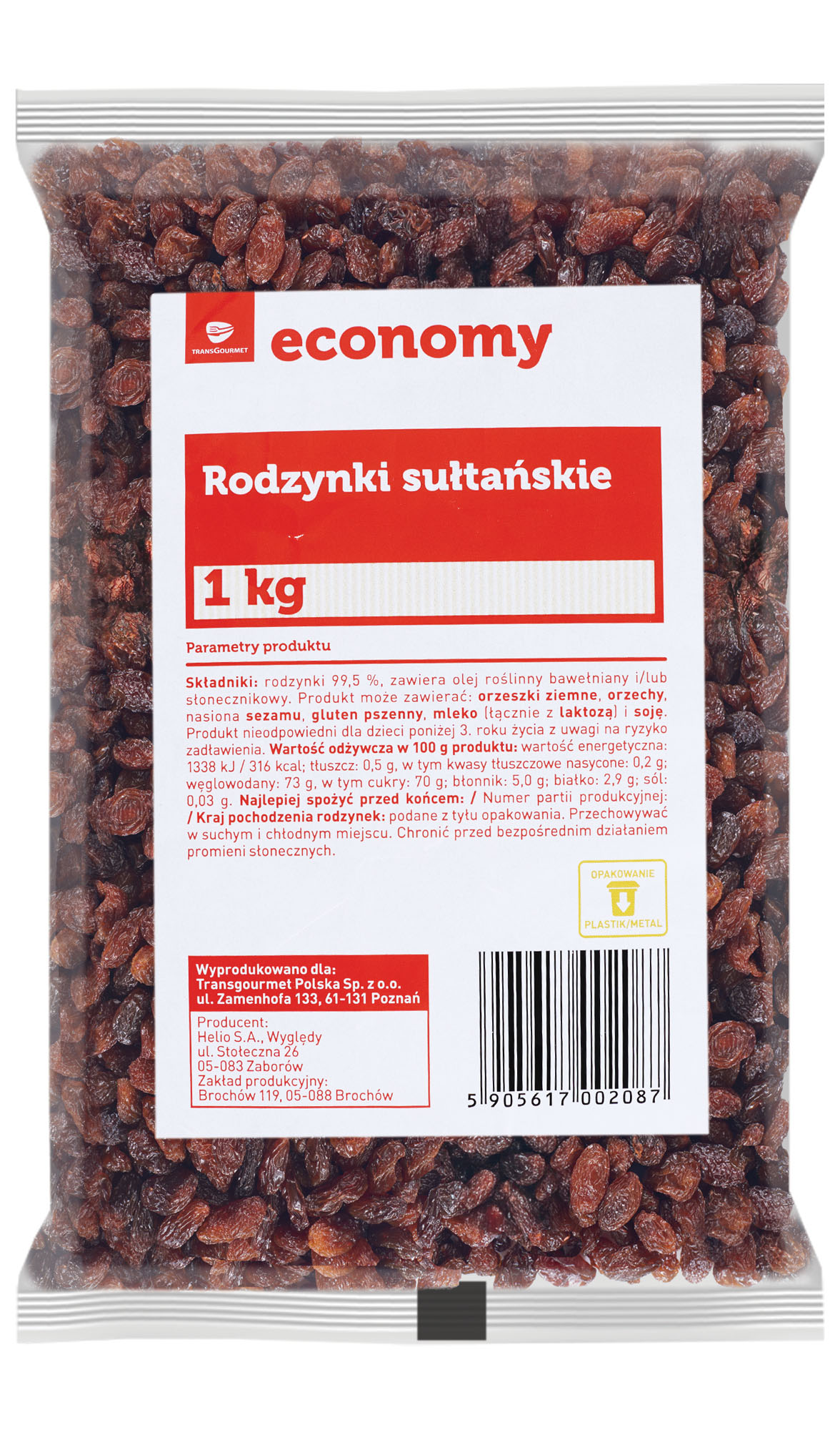 Tge Rodzynki Sułtańskie 1 Kg