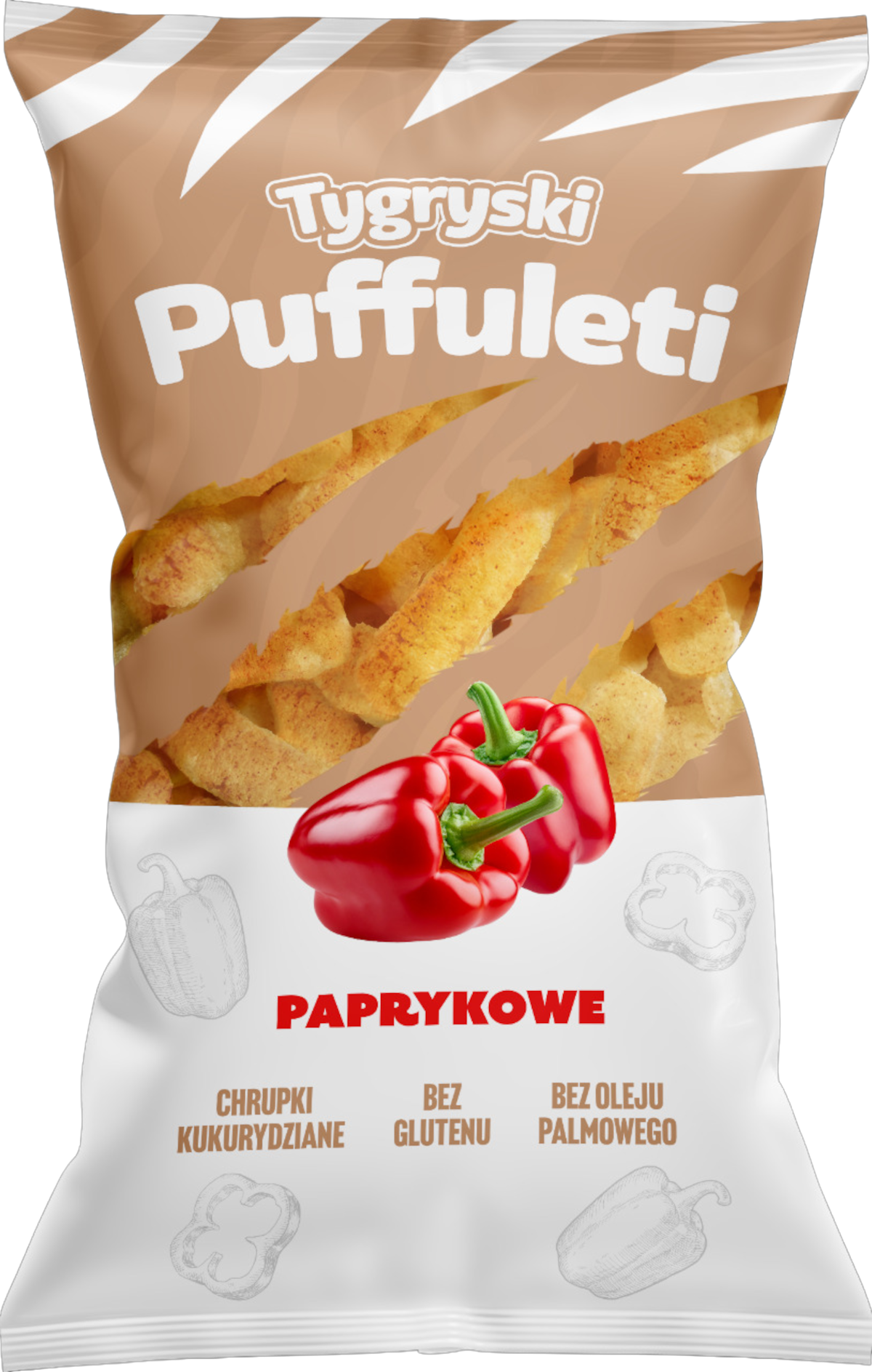 Tygryski Puffuleti Paprykowe 85 G