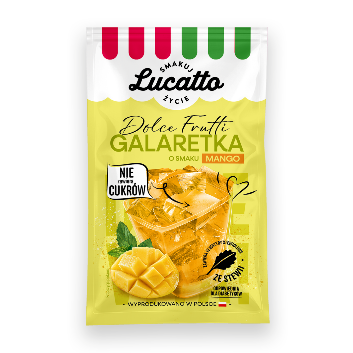 Galaretka Bez Cukru Mango Lucatto 30G