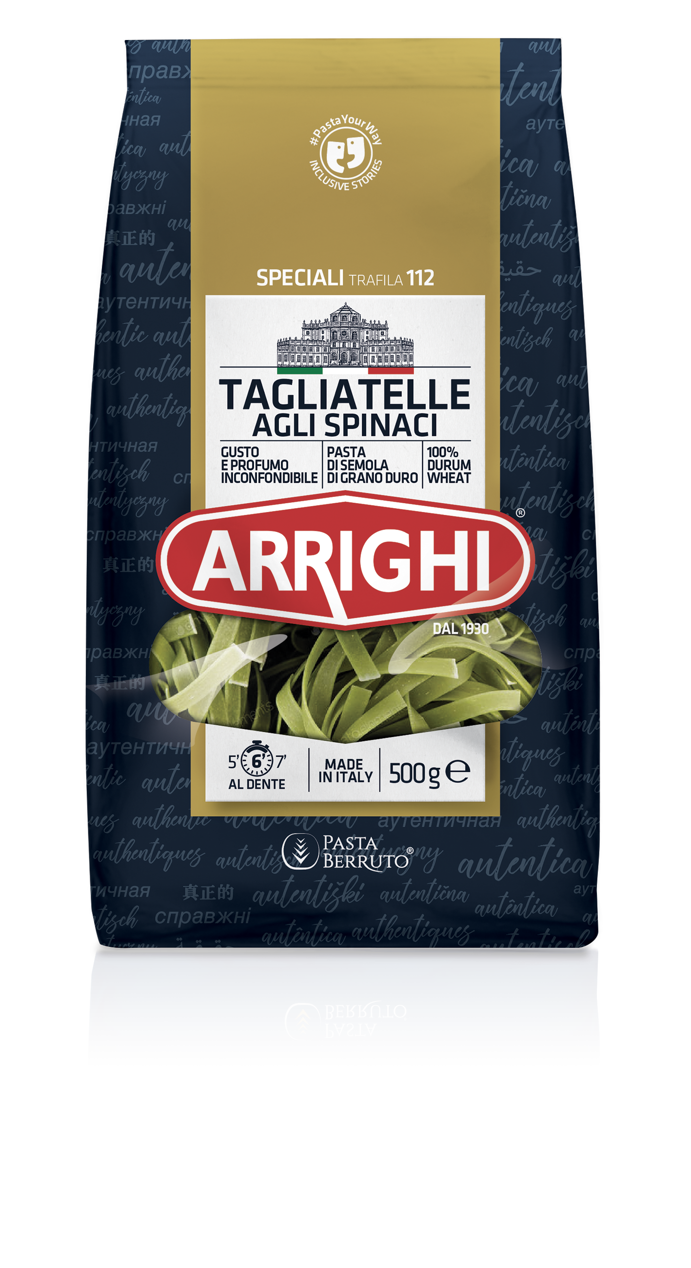 Makaron Tasiemki Szpinakowe Arrighi 500G