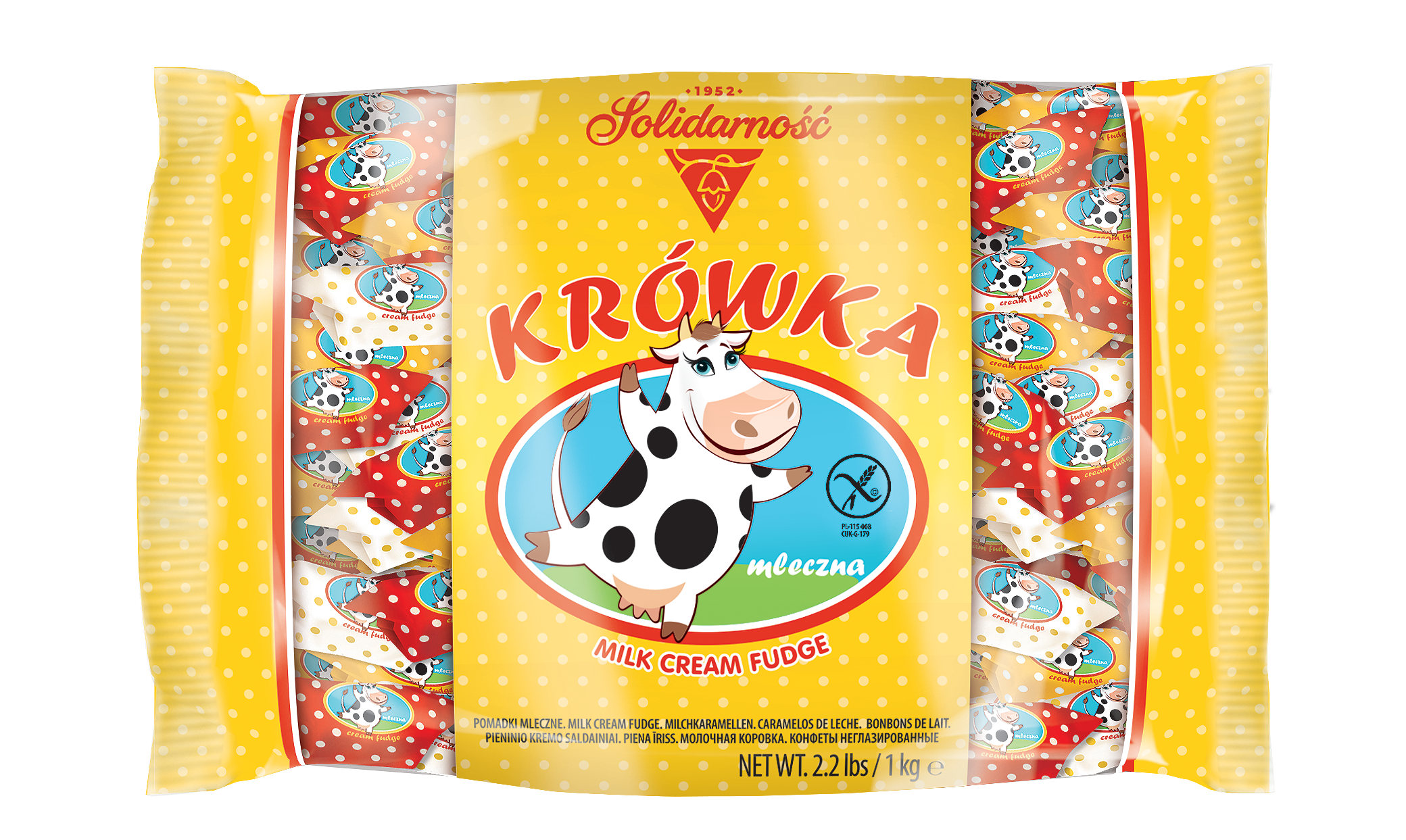 Solidarność Krówka Pomadki Mleczne 1 Kg