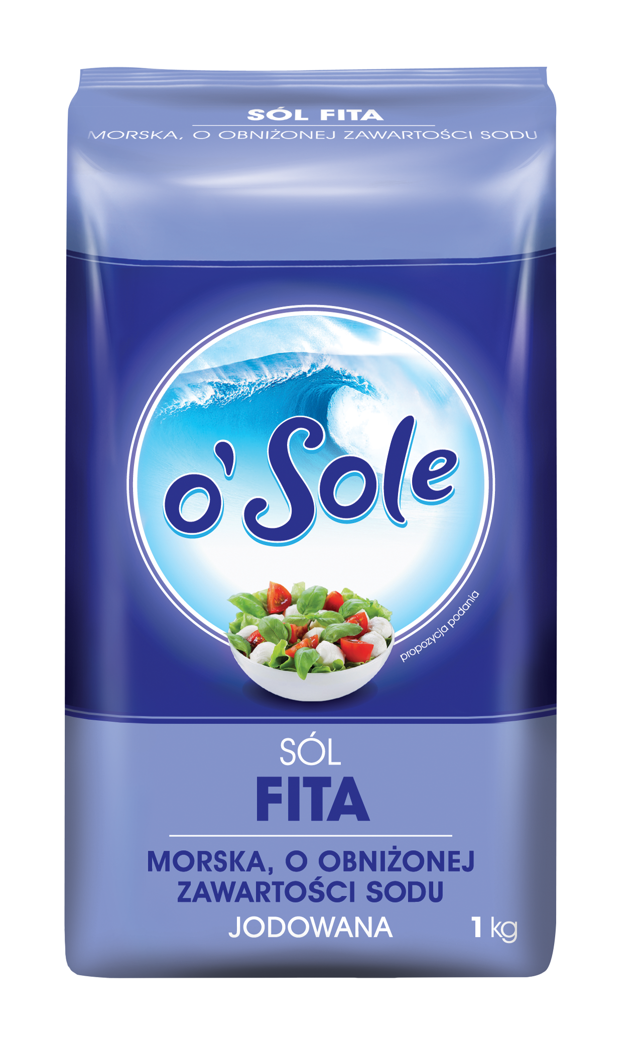 Sól Morska Fita O Obniżonej Zawartości Sodu, Jodowana 1 Kg O'Sole