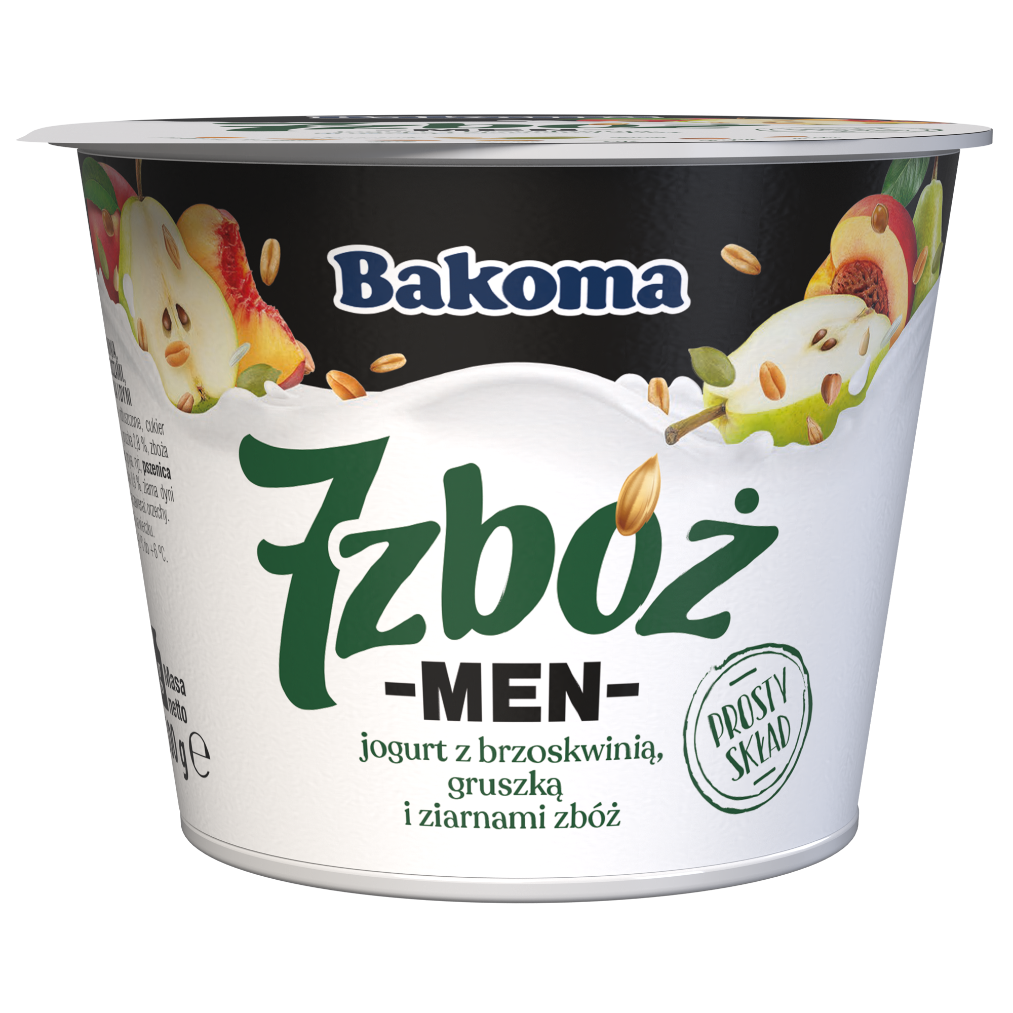 7 Zbóż Men Jogurt Z Brzoskwinią, Gruszką I Ziarnami Zbóż 300G