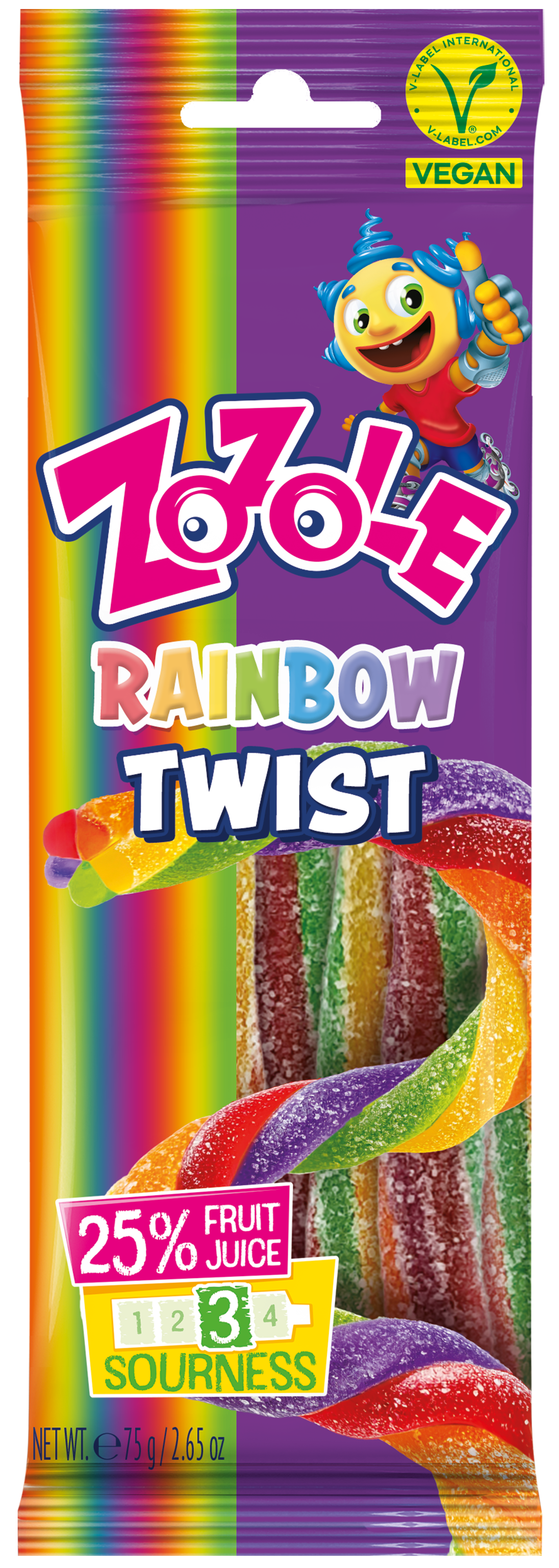 Żelki Zozole Rainbow Twist 75G Mieszko