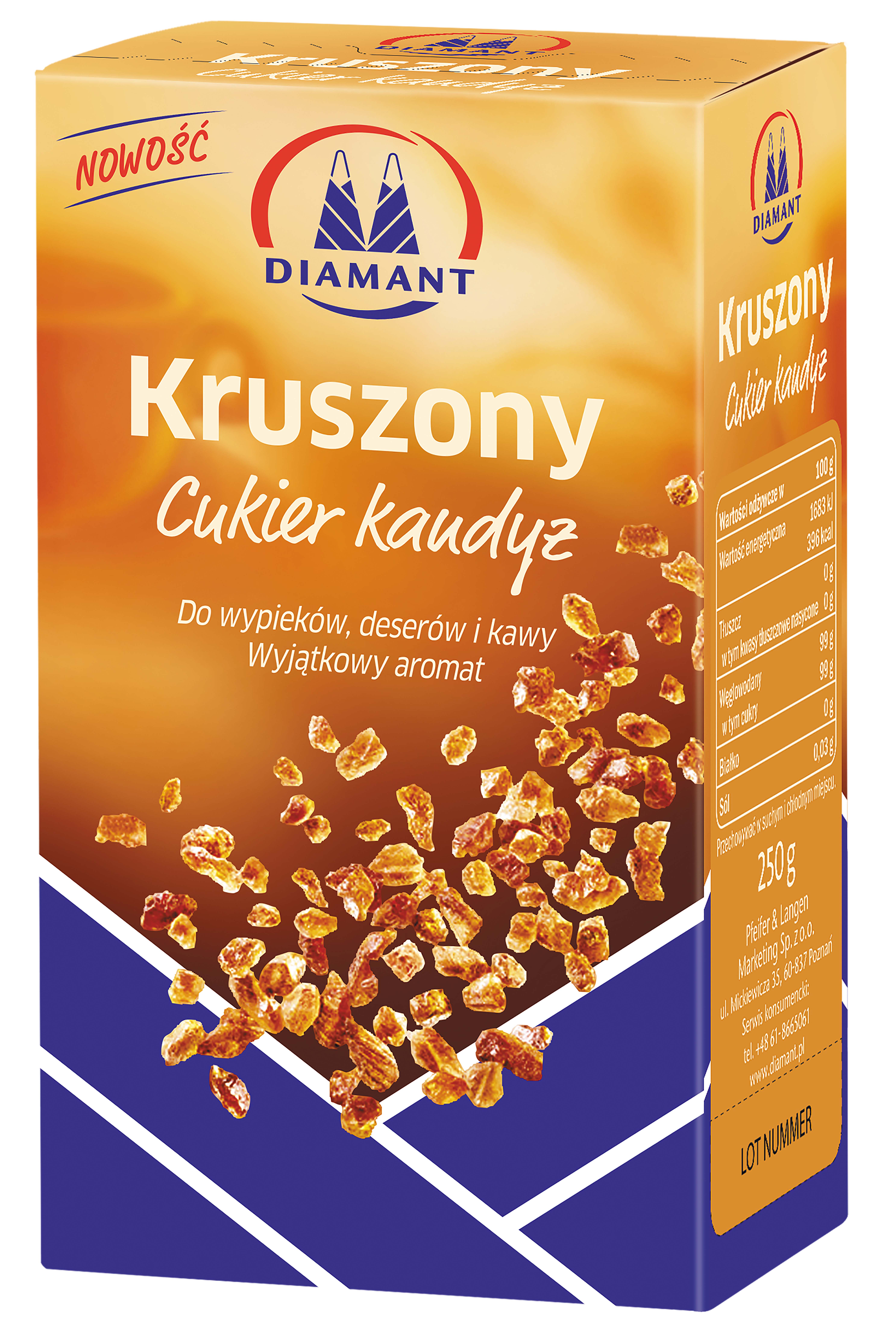 Diamant Cukier Kandyz Kruszony 250G