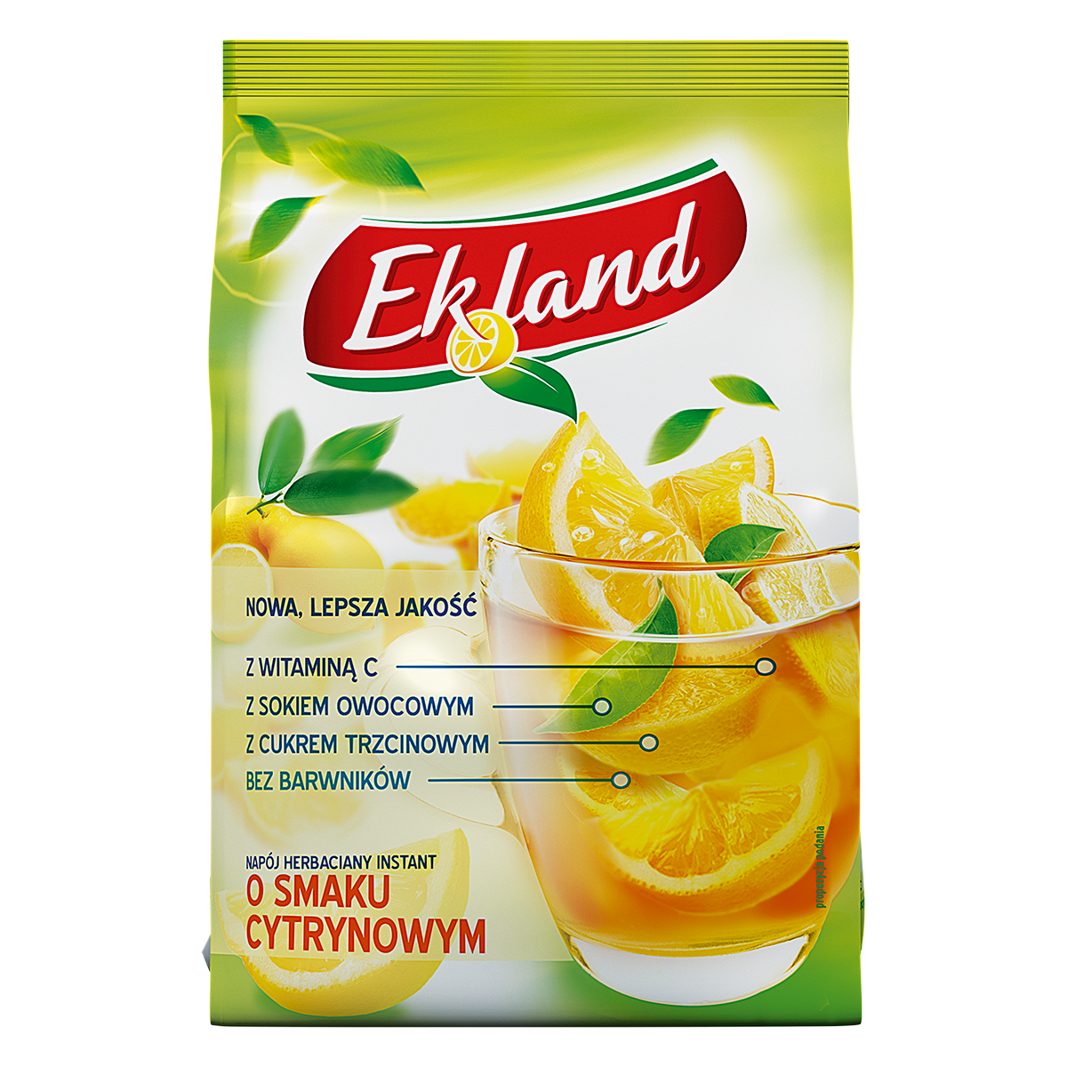 Ekland Napój Herbaciany Instant O Smaku Cytrynowym 300 G