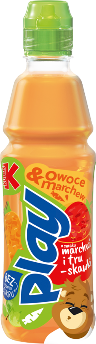 Kubuś Play! Napój Z Marchwi I Owoców Marchew Truskawka Jabłko 400 Ml