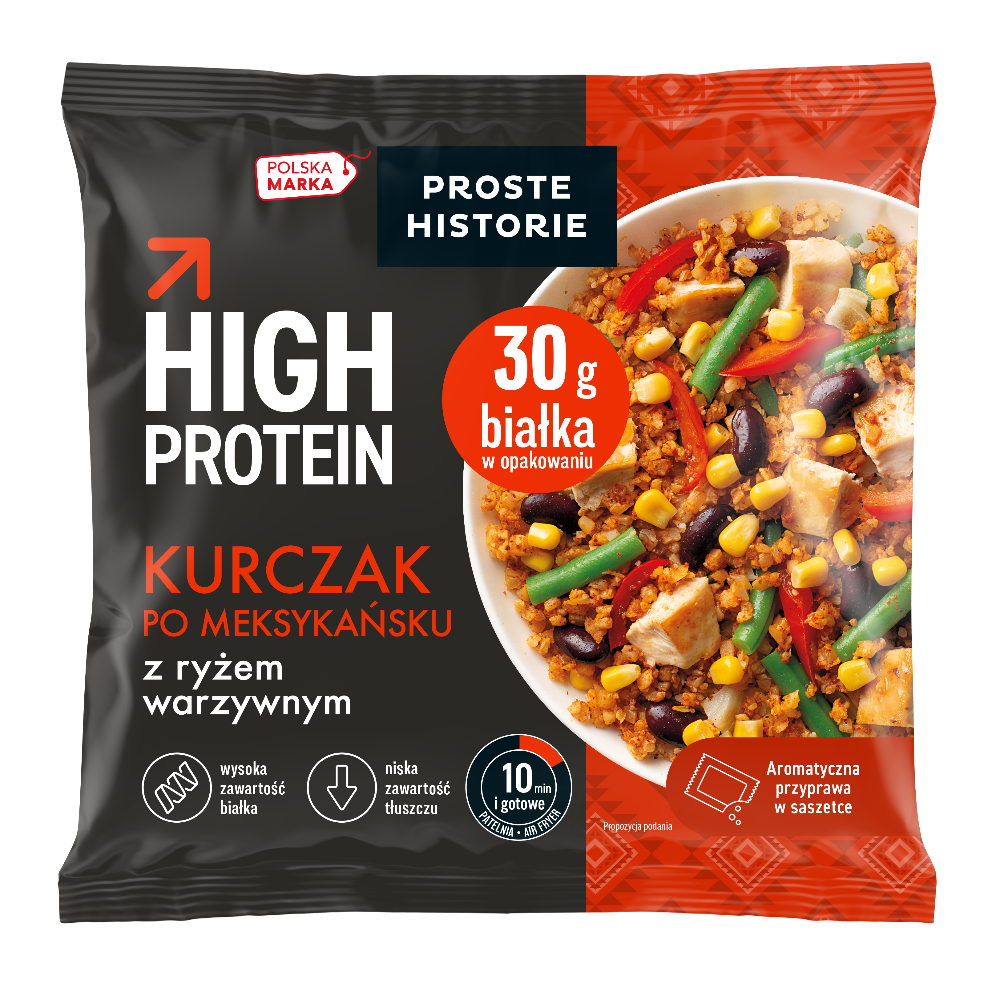 Proste Historie High Protein Kurczak Po Meksykańsku Z Ryżem Warzywnym 400G