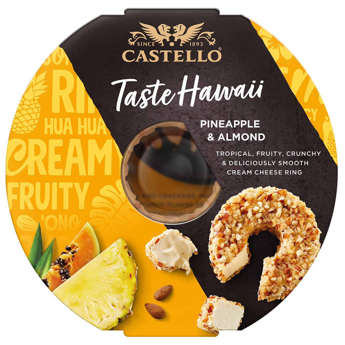 Castello Serek Kremowy Dekorowany Ananas 125G