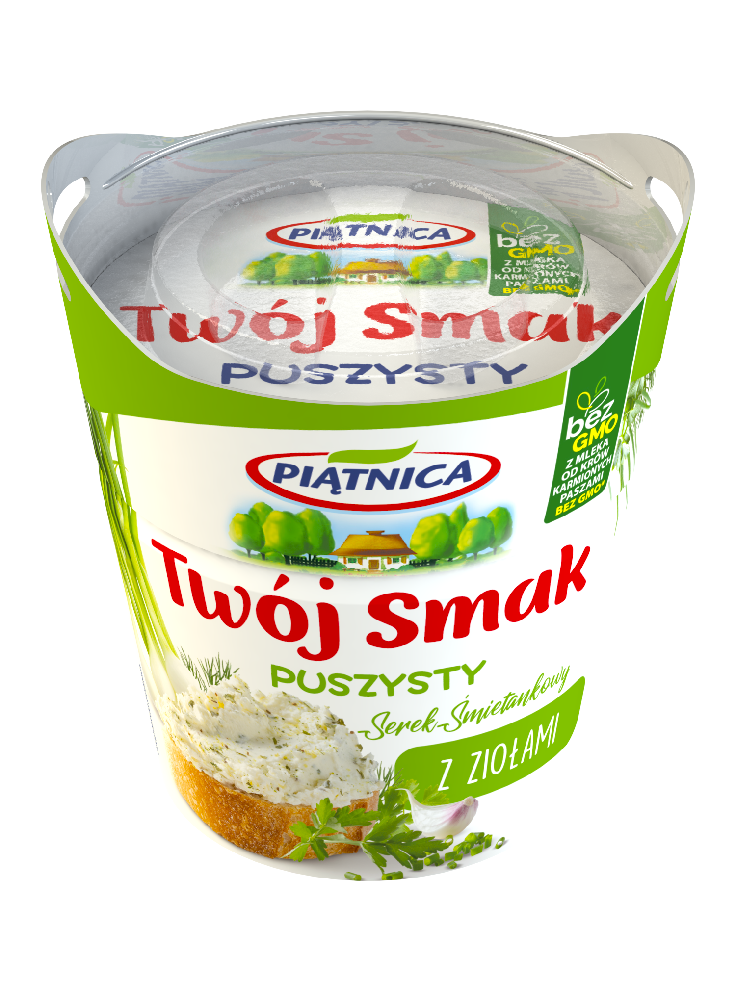 Piątnica Serek Twój Smak Puszysty Z Ziołami 150 G