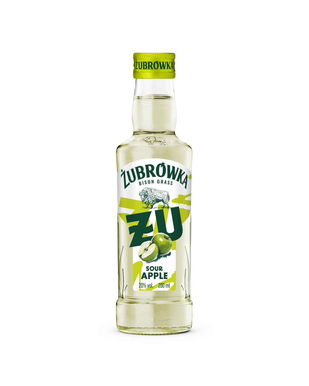 Likier Żubrówka Fresh Kwaśne Jabłko 200 Ml 20%