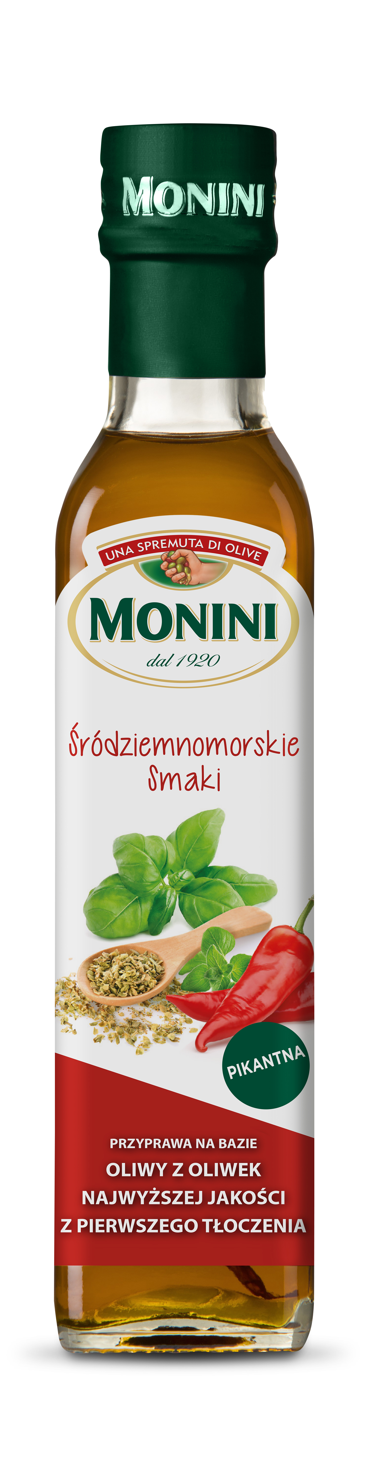 Monini Przyprawa Na Bazie Oliwy Z Oliwek Ev - Śródziemnomorskie Smaki 250 Ml