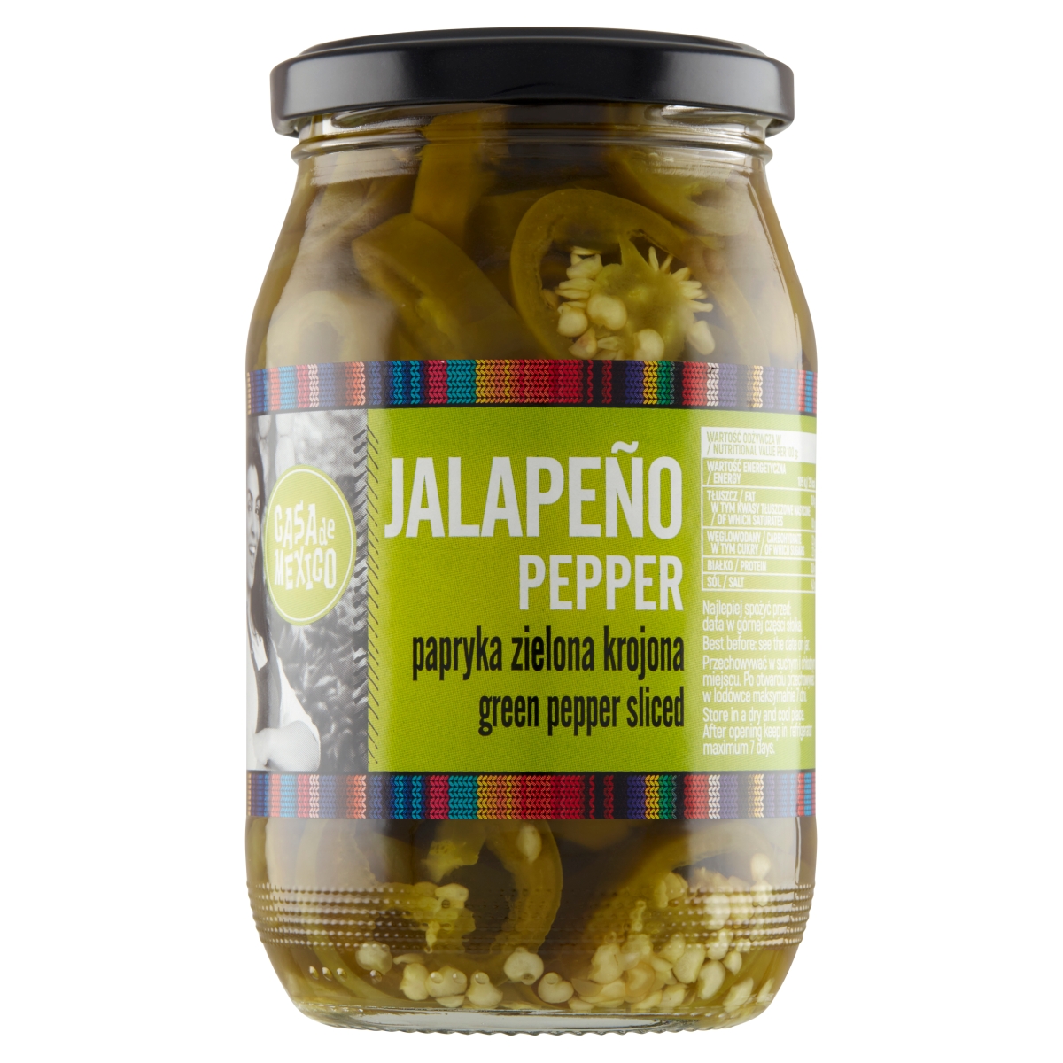 Casa De Mexico Papryka Jalapeno Zielona Krojona 340 G