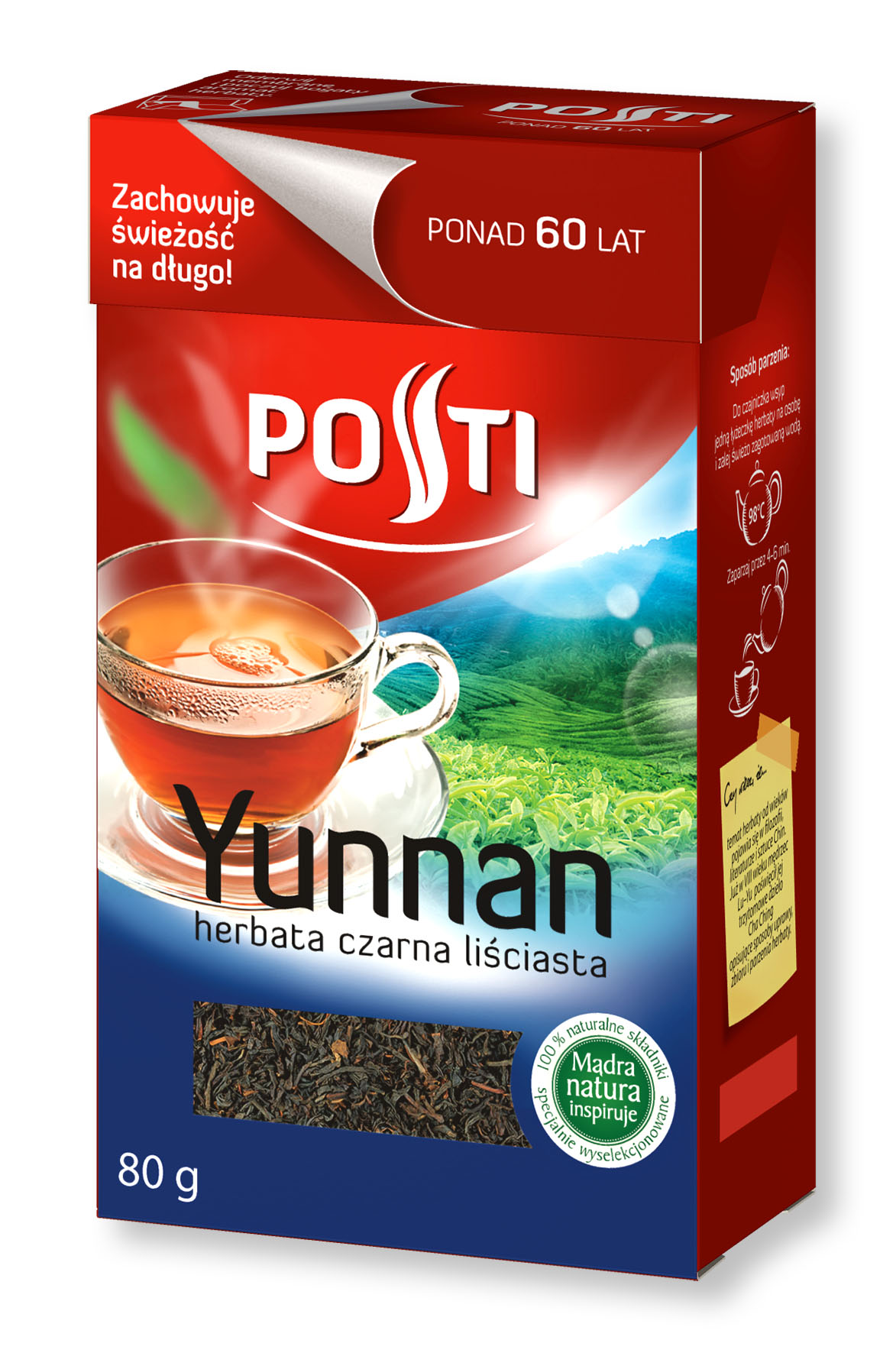 Posti Yunnan Liściasta Czarna 80 G